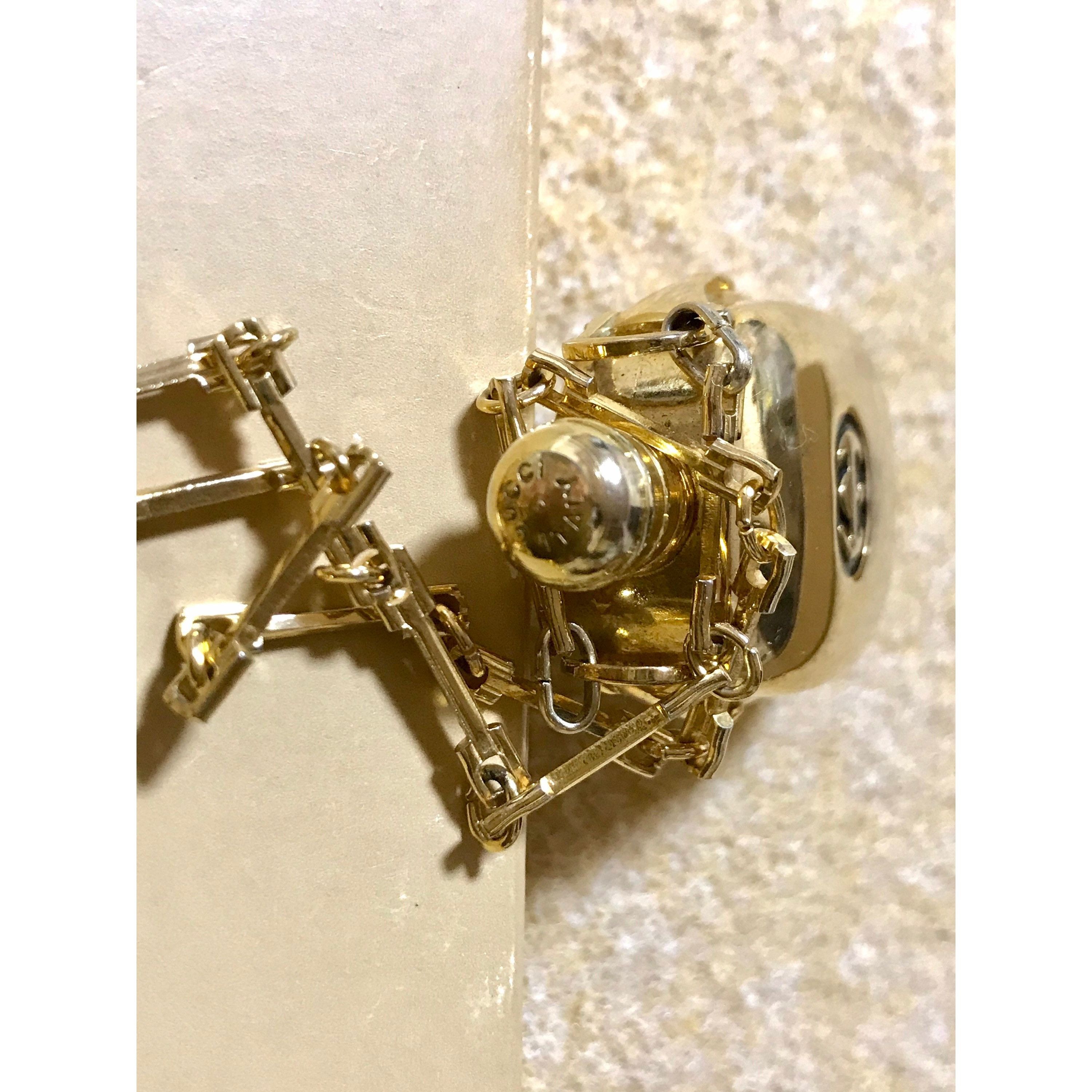Gucci Vintage Gucci golden perfume bottle necklace with logo mark Size ONE SIZE - 7 Thumbnail
