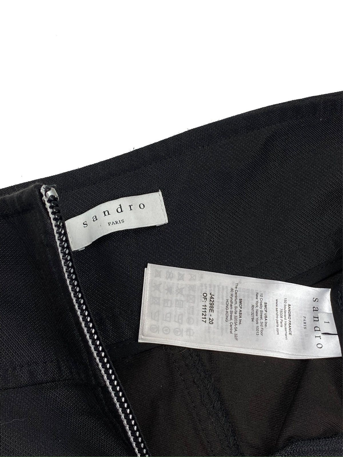 Sandro SANDRO PARIS WOMEN BLACK A-LINE SKIRT BLACK ZIP SIZE S Size 27" / US 4 / IT 40 - 9 Thumbnail