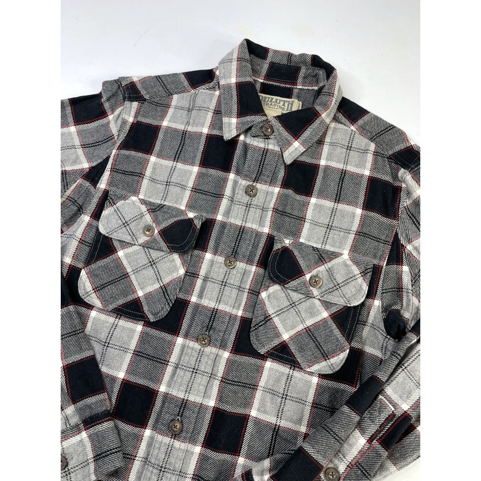 Vintage Duluth Free Swingin Flannel Shirt Plaid Mens Small Trim Fit Heavy Thick Button-Up Long Sleeve Casual Classic Cotton Flannel with Pockets Size US S / EU 44-46 / 1 - 2 Thumbnail