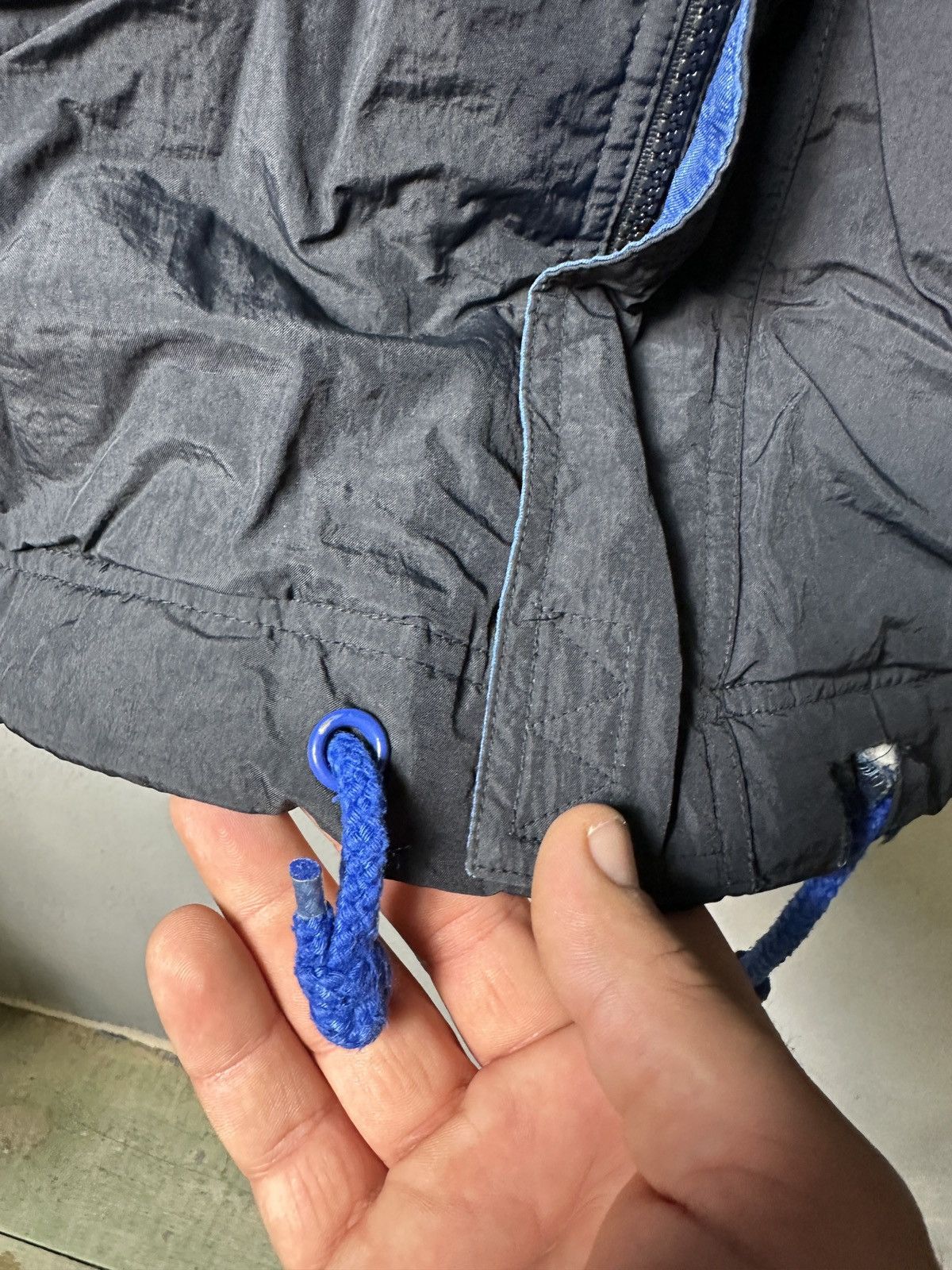 Nike × Vintage NIKE PREMIER VINTAGE 90s NYLON EMBROIDERED BACK LOGO JACKET Size US XL / EU 56 / 4 - 8 Thumbnail