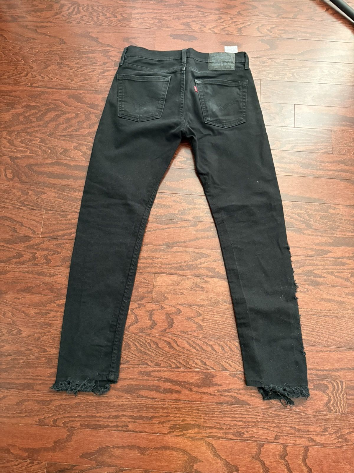 Levi's Levi’s Black 510 slim Jean distressed Size US 29 - 4 Thumbnail