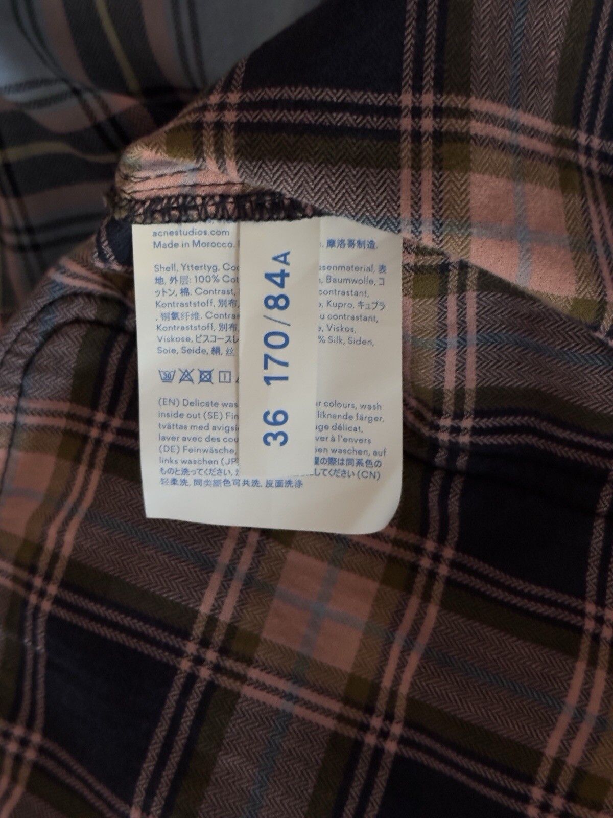 Acne Studios Acne Studios Bla Konst Plaid Relaxed Fit Shirt Oversized Size XS / US 0-2 / IT 36-38 - 11 Thumbnail
