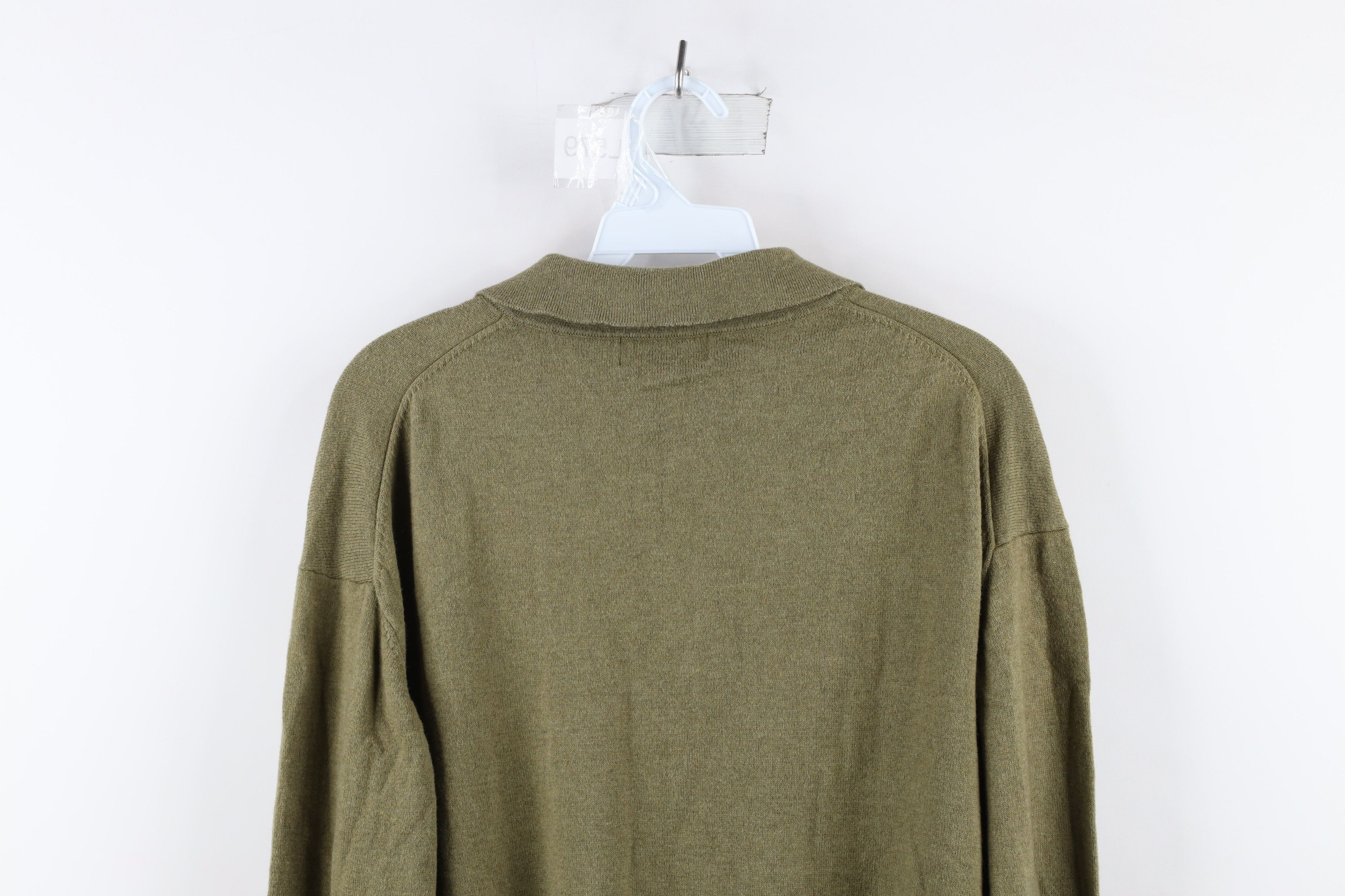 Orvis Vintage Orvis Blend Knit Collared Pullover Sweater Green Size US XL / EU 56 / 4 - 6 Thumbnail