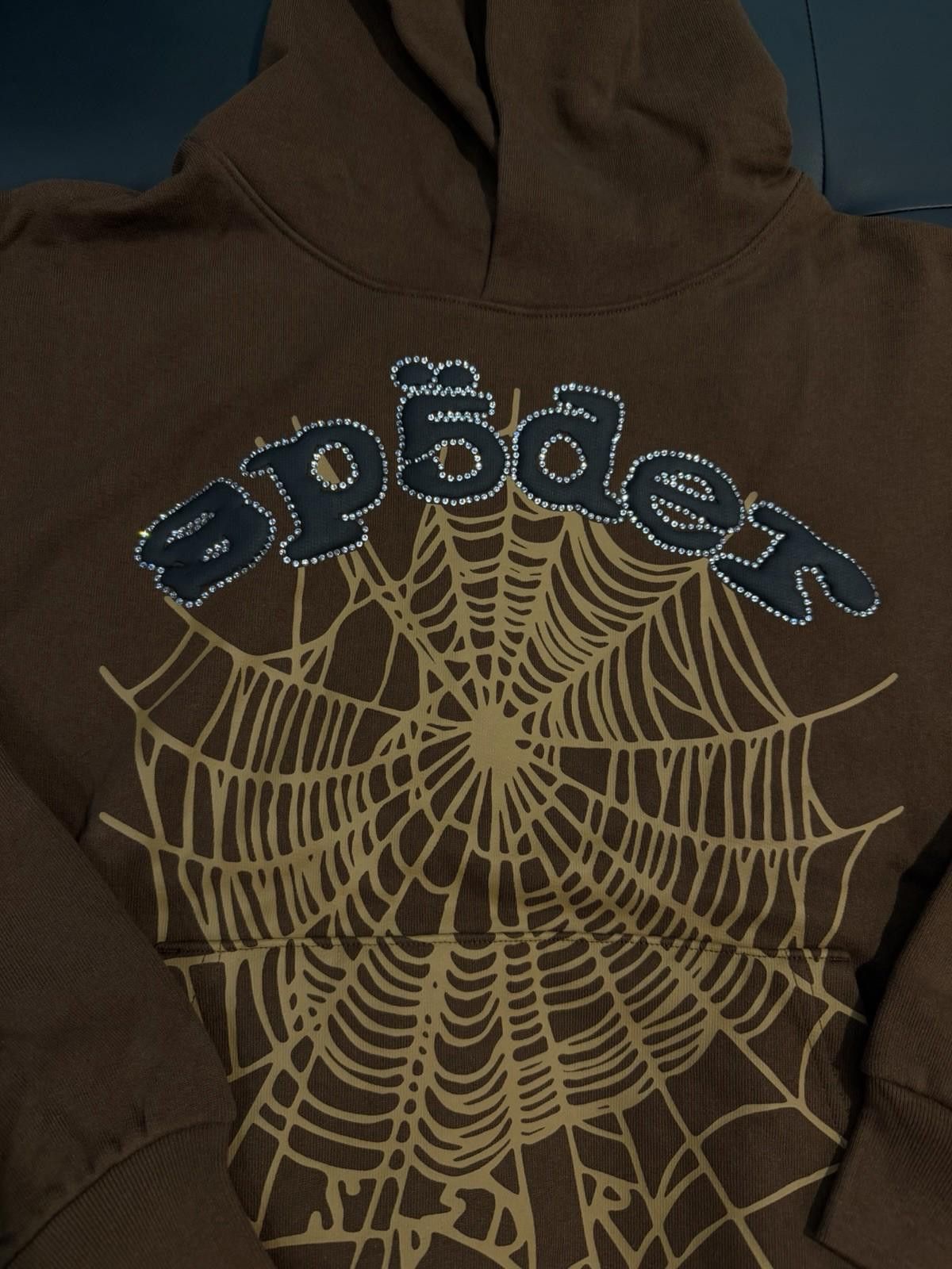 Sp5der Sp5der Worldwide Brown Crystal Hoodie Size (M) (NEW) Size US M / EU 48-50 / 2 - 4 Thumbnail