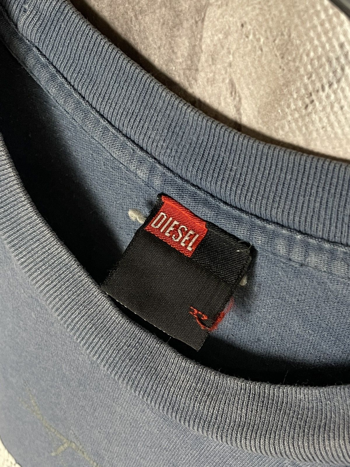 Diesel Diesel Big Logo Print Blue Faded Hype T-Shirt Y2K Vintage Size US M / EU 48-50 / 2 - 10 Thumbnail