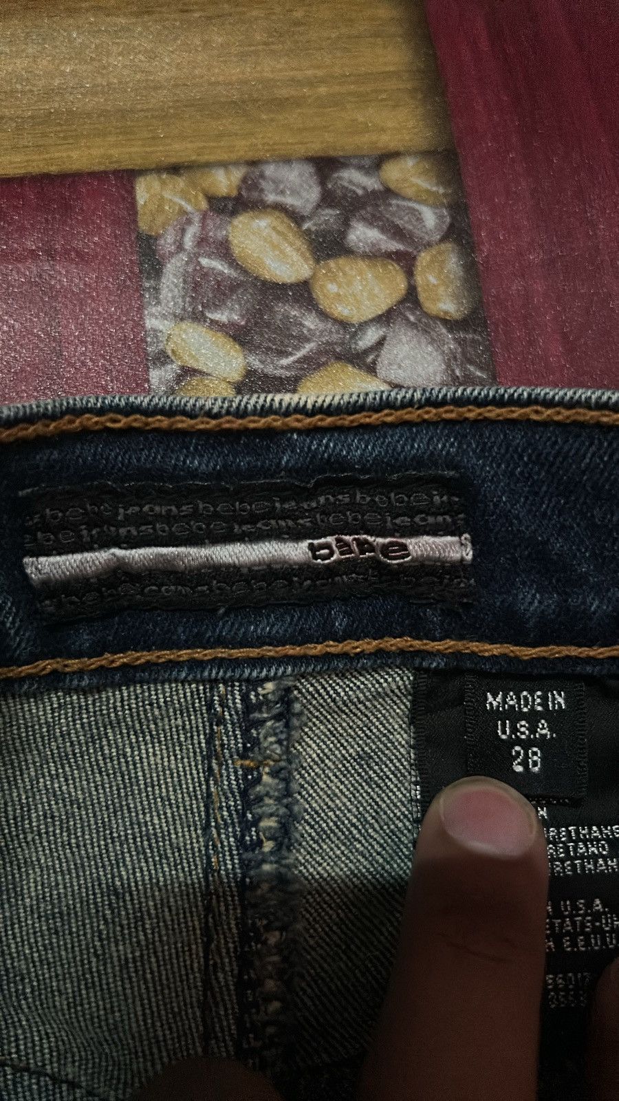 If Six Was Nine × Japanese Brand × Le Grande Bleu (L.G.B.) Bebe Flare Jeans Acid Wash Design Size 27" / US 4 / IT 40 - 6 Thumbnail