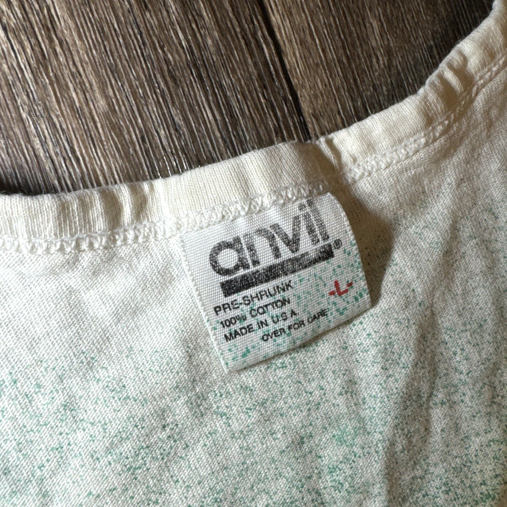 Anvil VINTAGE University of Miami Hurricanes All Over Print Tank Top T-Shirt Large Mens L White 90s Size US L / EU 52-54 / 3 - 5 Thumbnail