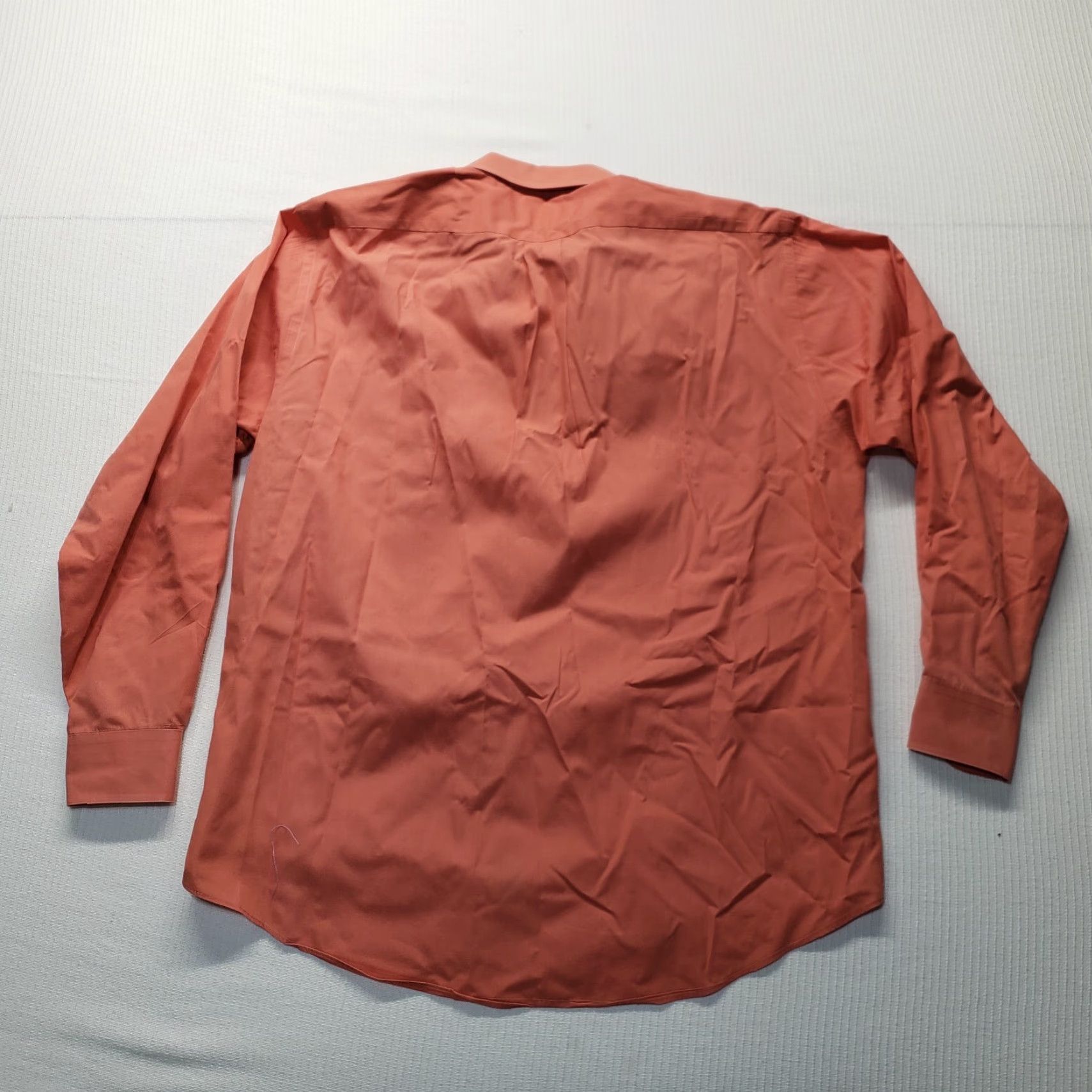 Alexander Julian Alexander Julian Shirt Mens Large 16 16.5 Orange Solid Button-Up Dress Color Orange 90s? (not include decade unless in info) Size 46R - 7 Thumbnail