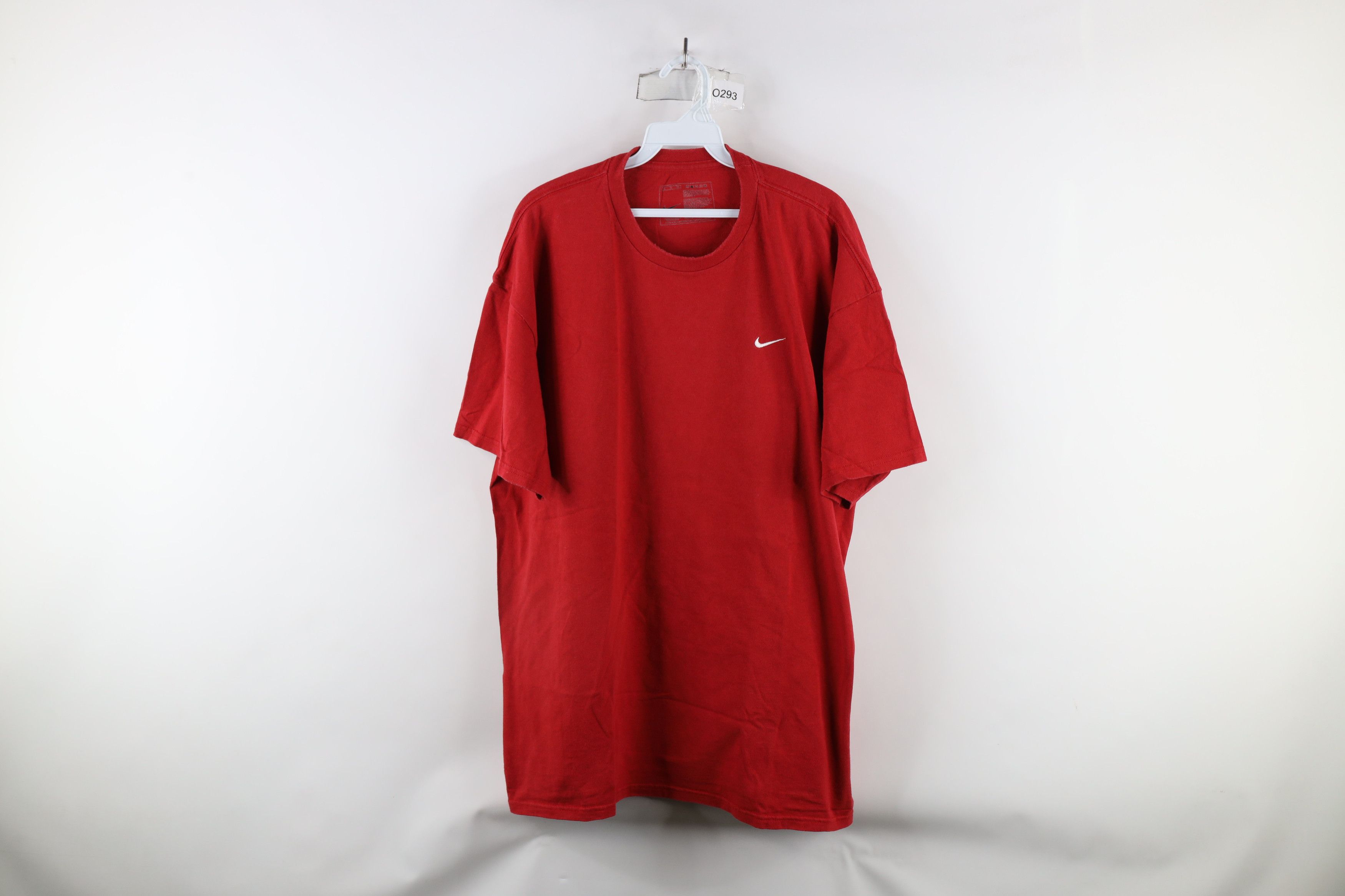 Nike × Vintage Vintage Nike Scott Mini Swoosh Short Sleeve T-Shirt Red Size US XL / EU 56 / 4 - 1 Thumbnail