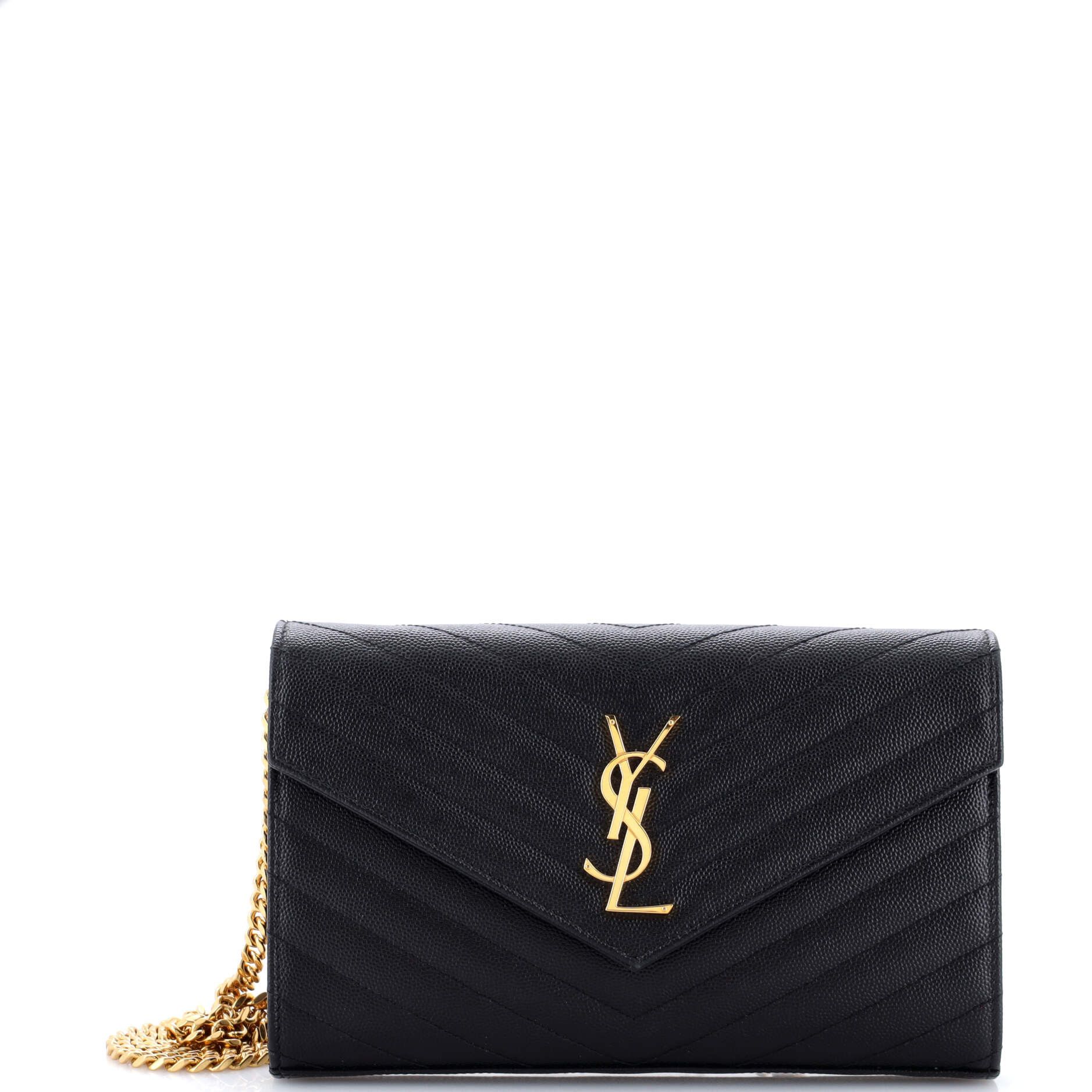 Saint Laurent Paris Classic Monogram Wallet on Chain Size ONE SIZE - 1 Thumbnail