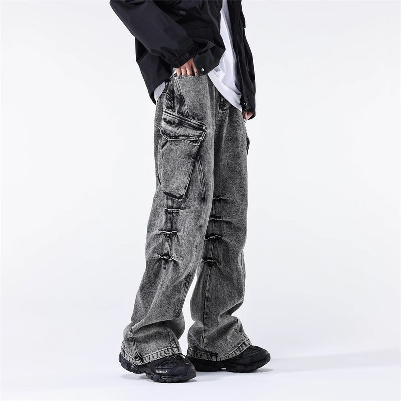 パンツ 2000's archive black buggy cargo denim パンツ 2000's archive Black buggy cargo pants 2000´s archive