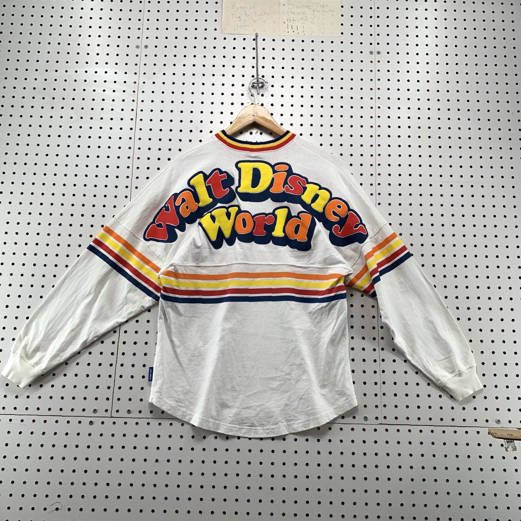 Disney Disney Spirit Jersey Shirt Men XS White Yellow Crew Neck Long Sleeve Graphic Print | Disney T-Shirt | Men’s XS White Yellow Spirit Jersey Size US XS / EU 42 / 0 - 6 Thumbnail