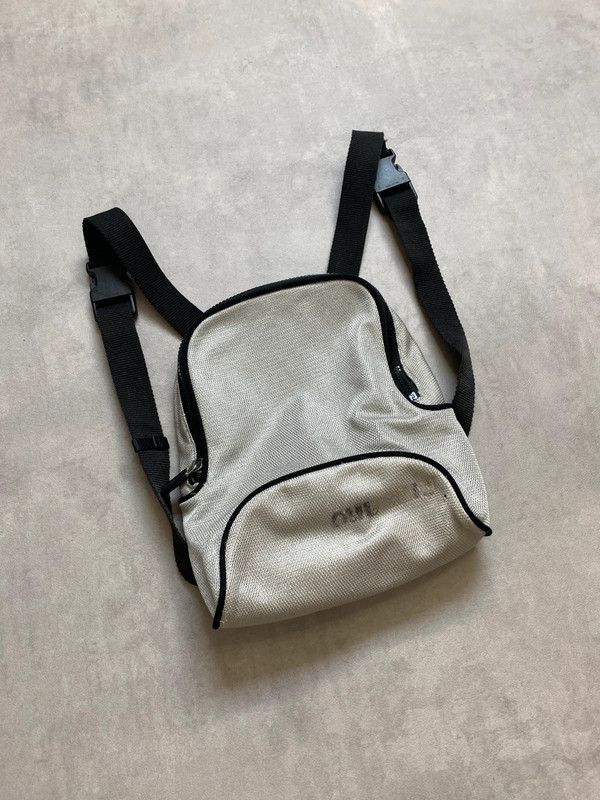 Miu Miu Miu Miu Backpack Mesh White Nylon Sport Top 1999 Bag EX0146 Size ONE SIZE - 8 Thumbnail