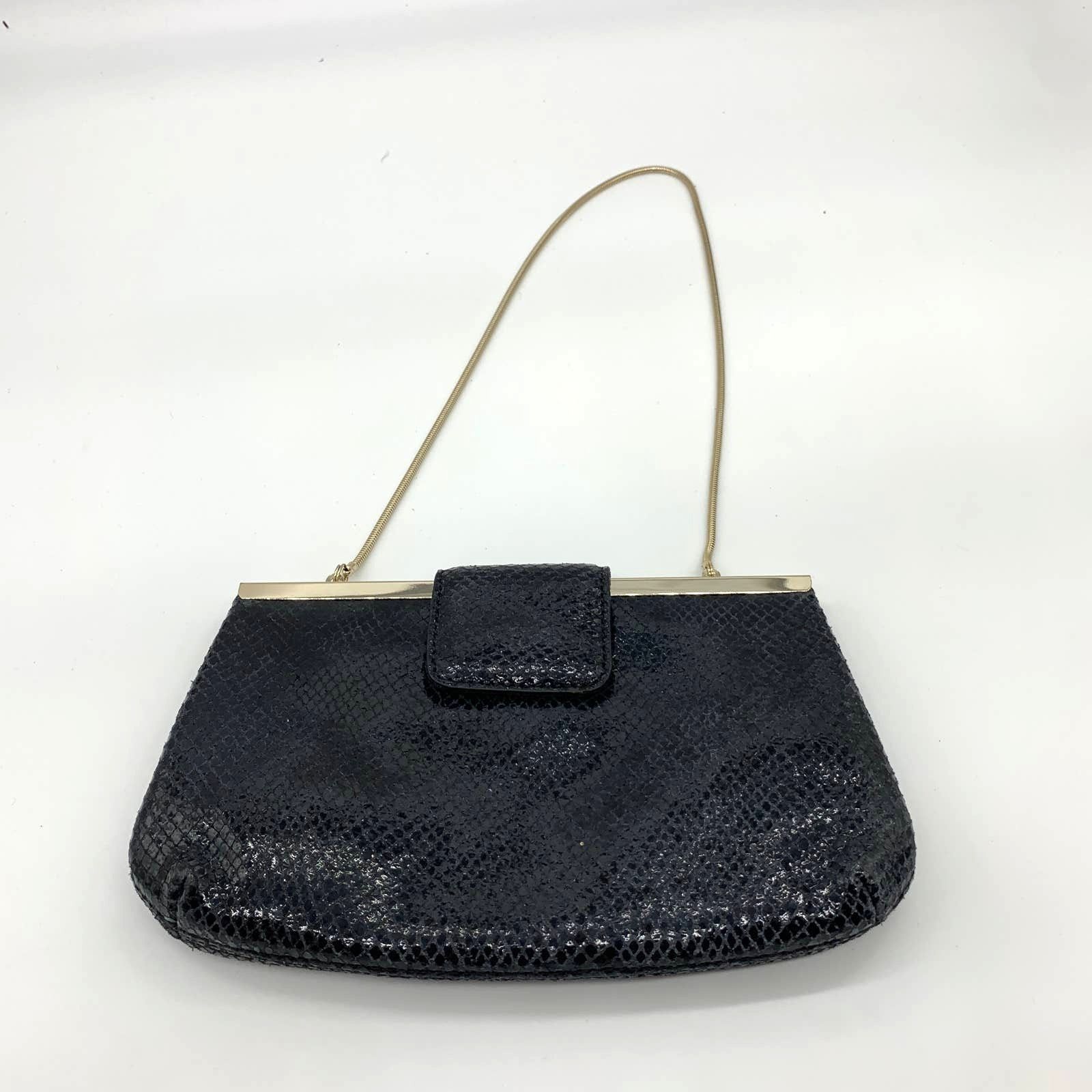 Banana Republic Banana Republic Clutch Womens Small Bag Black Evening Purse Size ONE SIZE - 6 Thumbnail