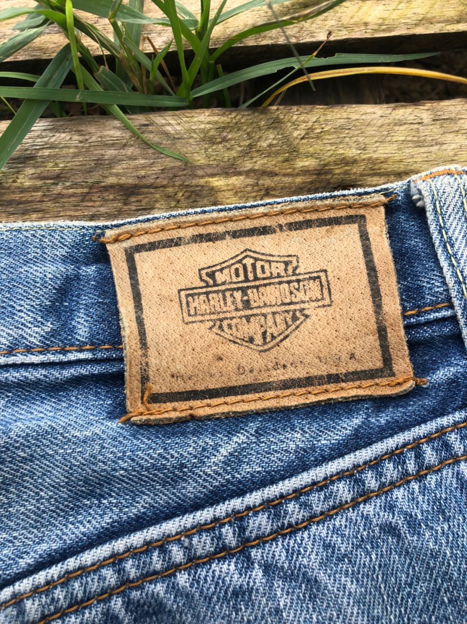 Harley Davidson × Vintage Vintage HD Harley Davidson Denim Jeans Made In Usa Size US 33 - 3 Thumbnail