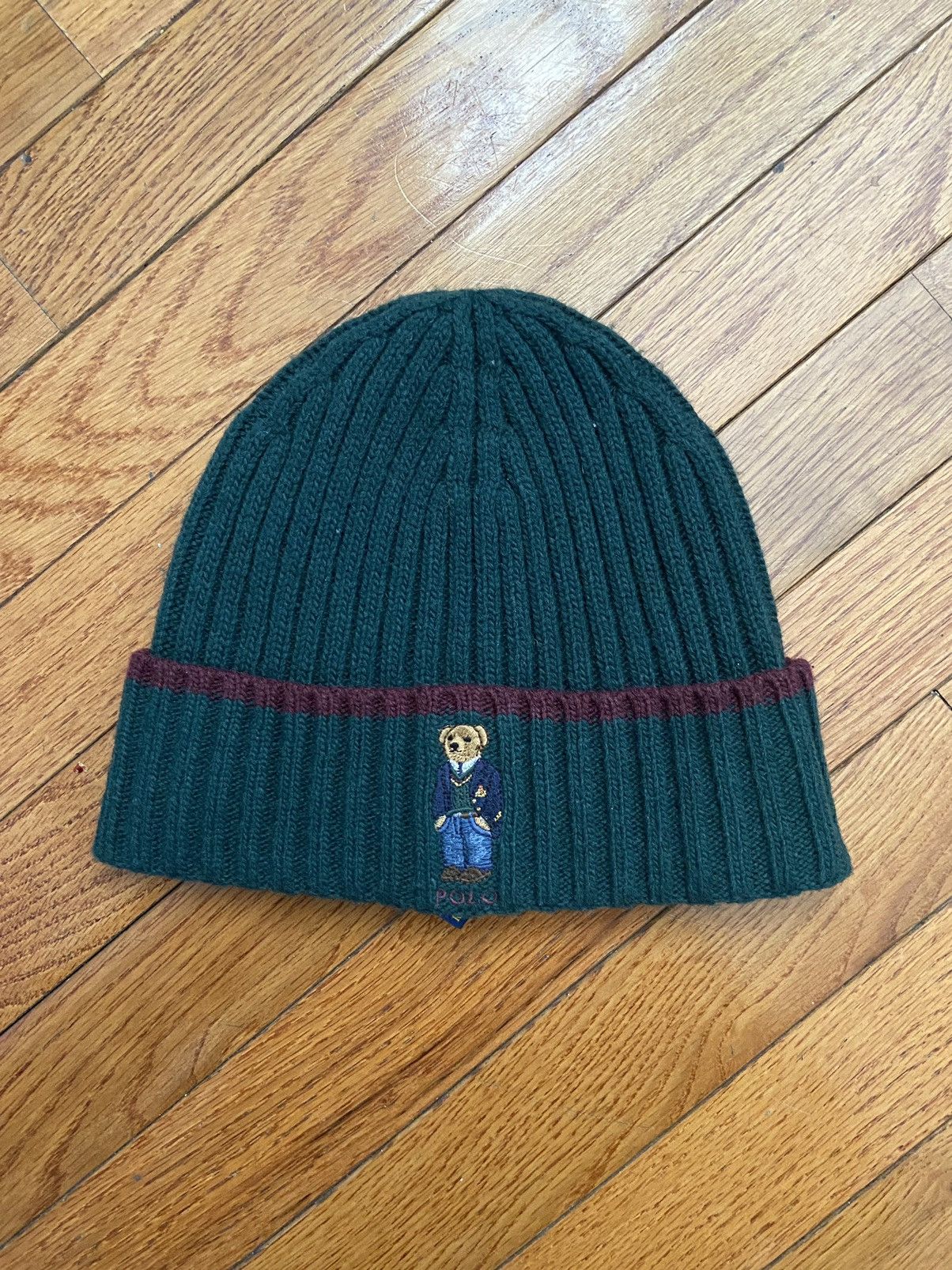 Ralph Lauren Polo Ralph Lauren St Andrew’s Bear Knit Cuffed Beanie Size ONE SIZE - 1 Thumbnail