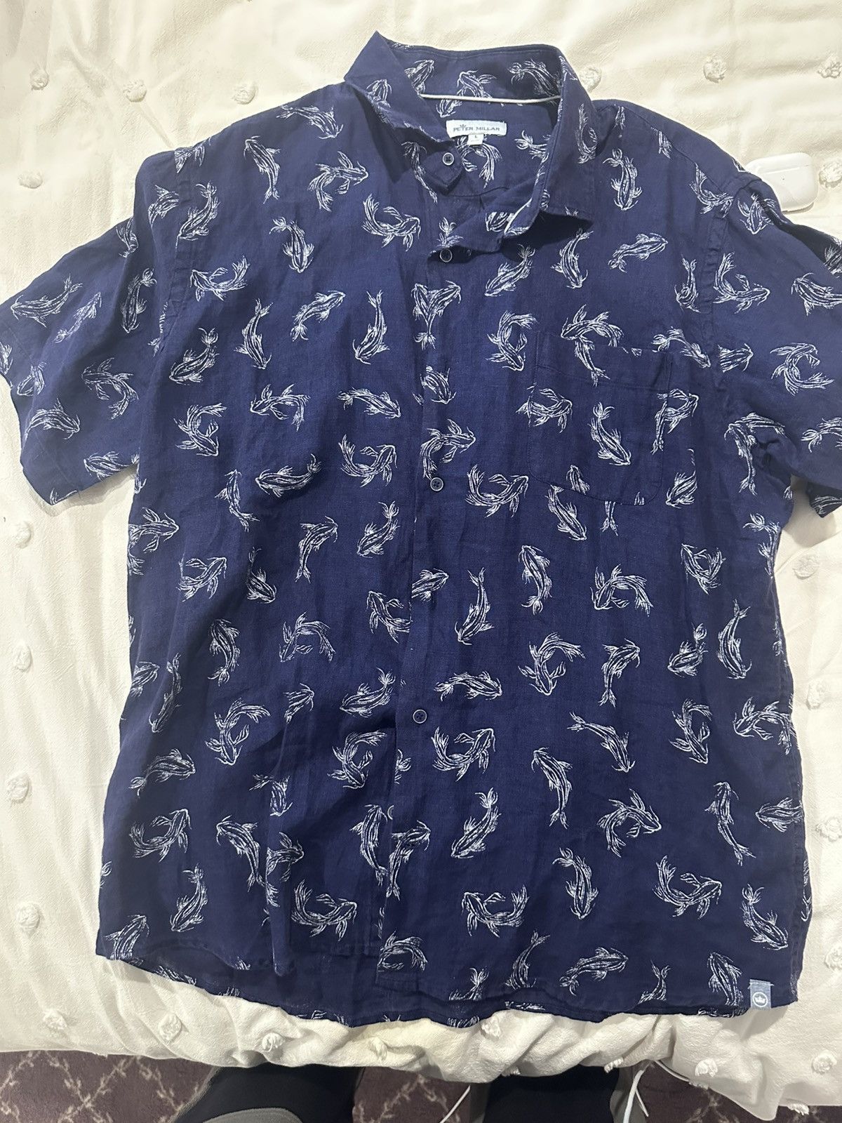 Peter Millar Peter Millar Short Sleeve Button Up Size US L / EU 52-54 / 3 - 1 Thumbnail