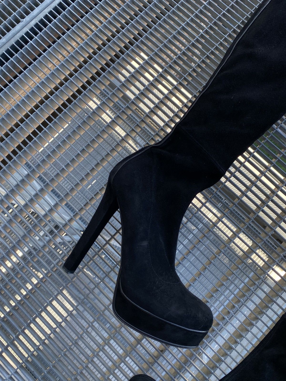 Gucci Gucci Suede Boots Heels Knee High Size US 9 / IT 39 - 5 Thumbnail