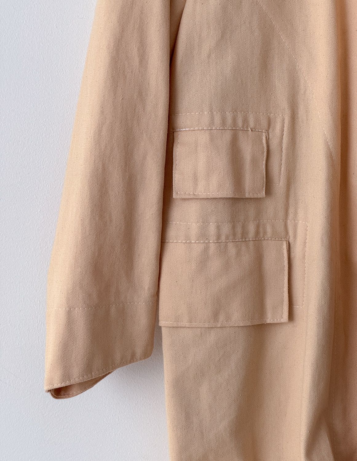 Vintage Vintage Workwear Trench Overcoat Cotton Beige 38 Size US S / EU 44-46 / 1 - 4 Thumbnail