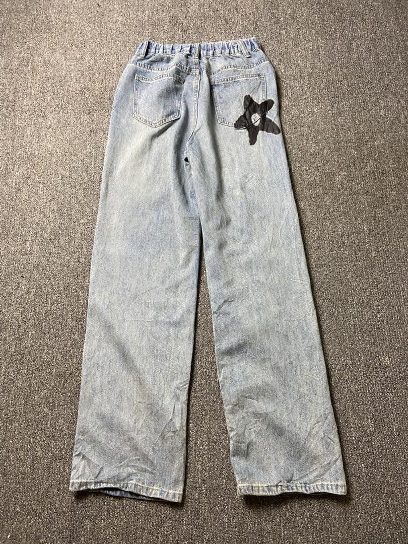 Japanese Brand Japanese Brand Y2K Graffiti Style Denim Jeans (184) Size 24" / US 00 / IT 34 - 2 Thumbnail