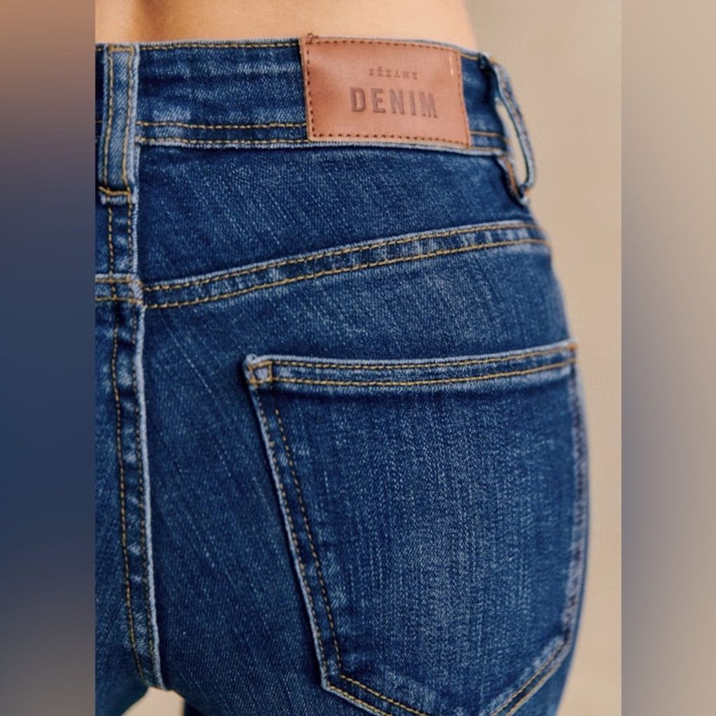Sezane Sezane Paris Slim Parfait Dark Rinse Jeans Size 28 Size 28" / US 6 / IT 42 - 5 Thumbnail