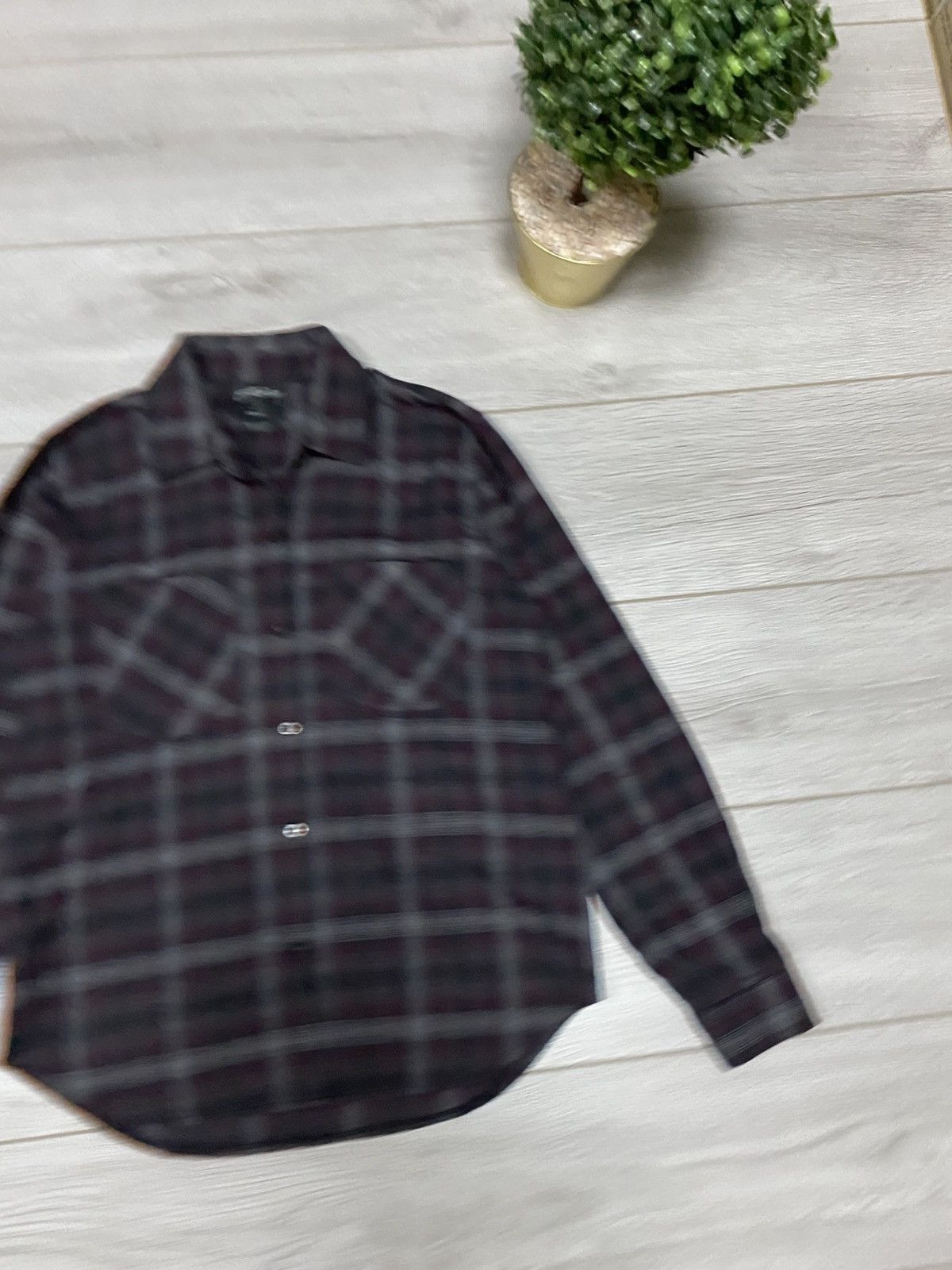 Stussy Stussy flannel big logo SS vintage check shirt Size US S / EU 44-46 / 1 - 6 Thumbnail