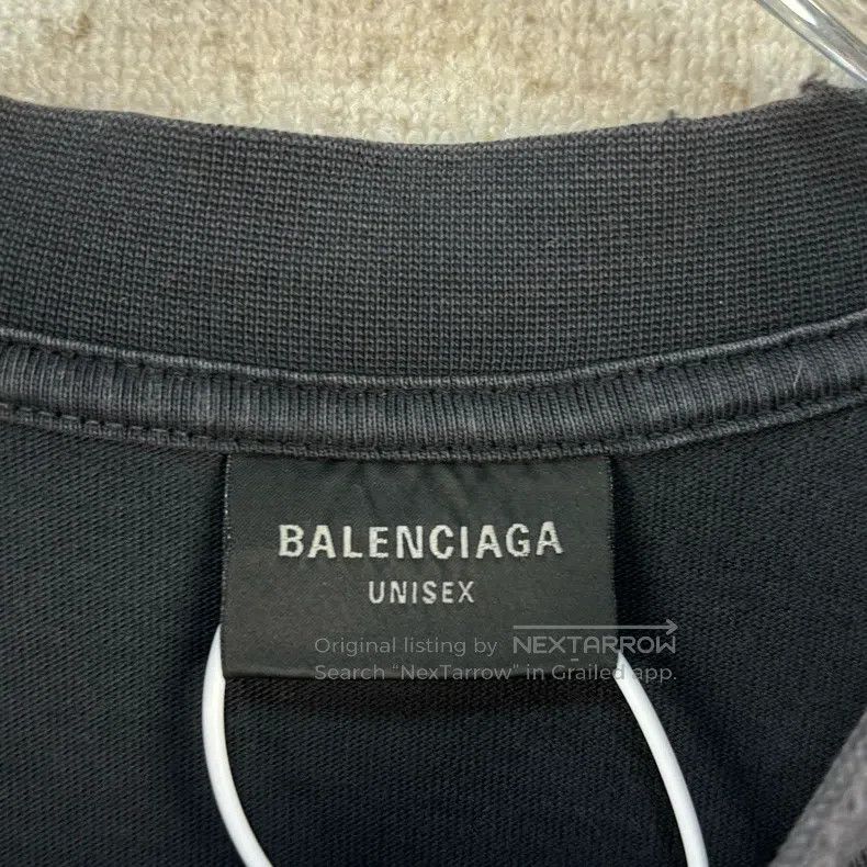 Balenciaga Balenciaga Washed Destroyed Statue of Liberty Short Sleeve Size US S / EU 44-46 / 1 - 4 Thumbnail