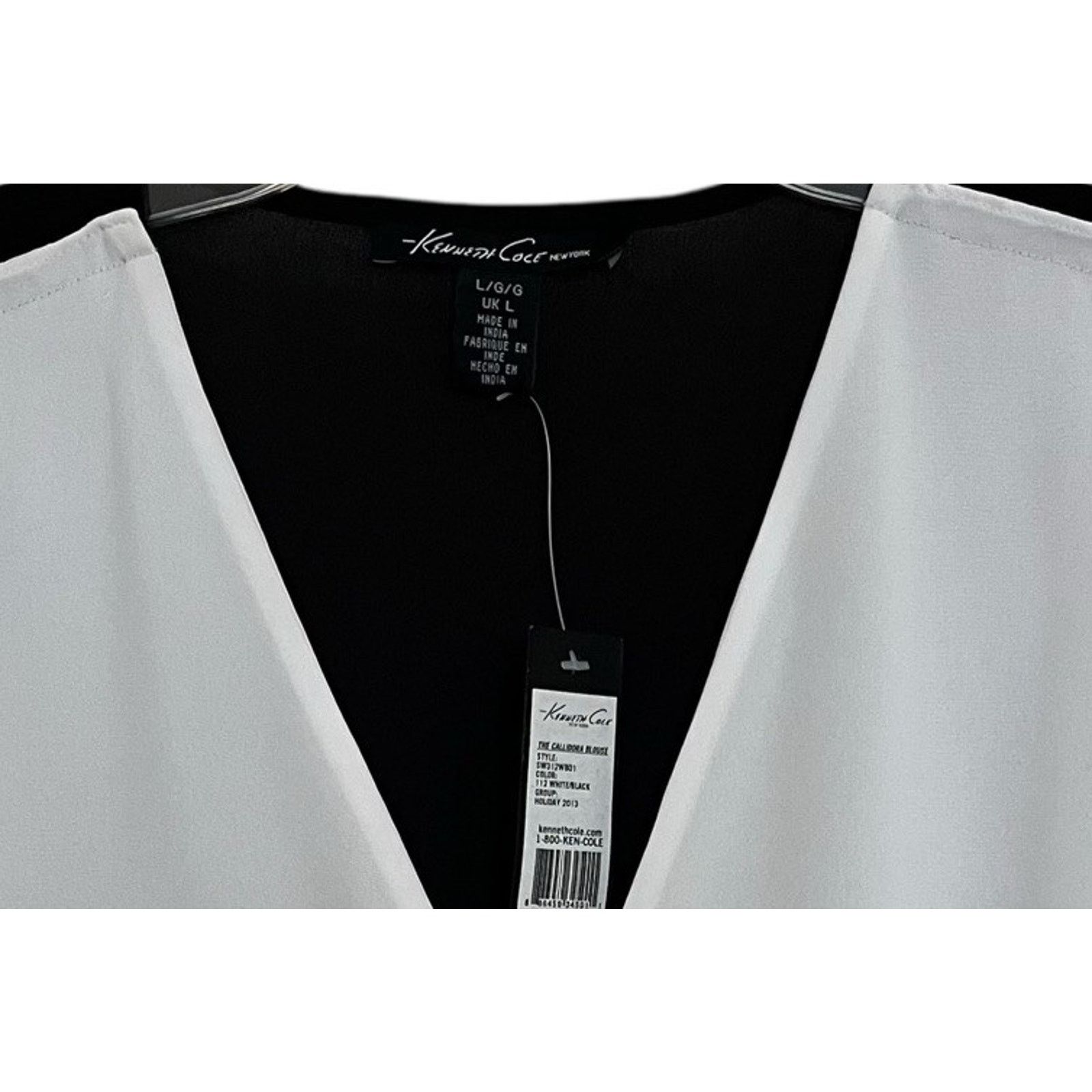 Kenneth Cole Kenneth Cole | Chiffon The Callidora Blouse Holiday 2013 Size L / US 10 / IT 46 - 2 Thumbnail