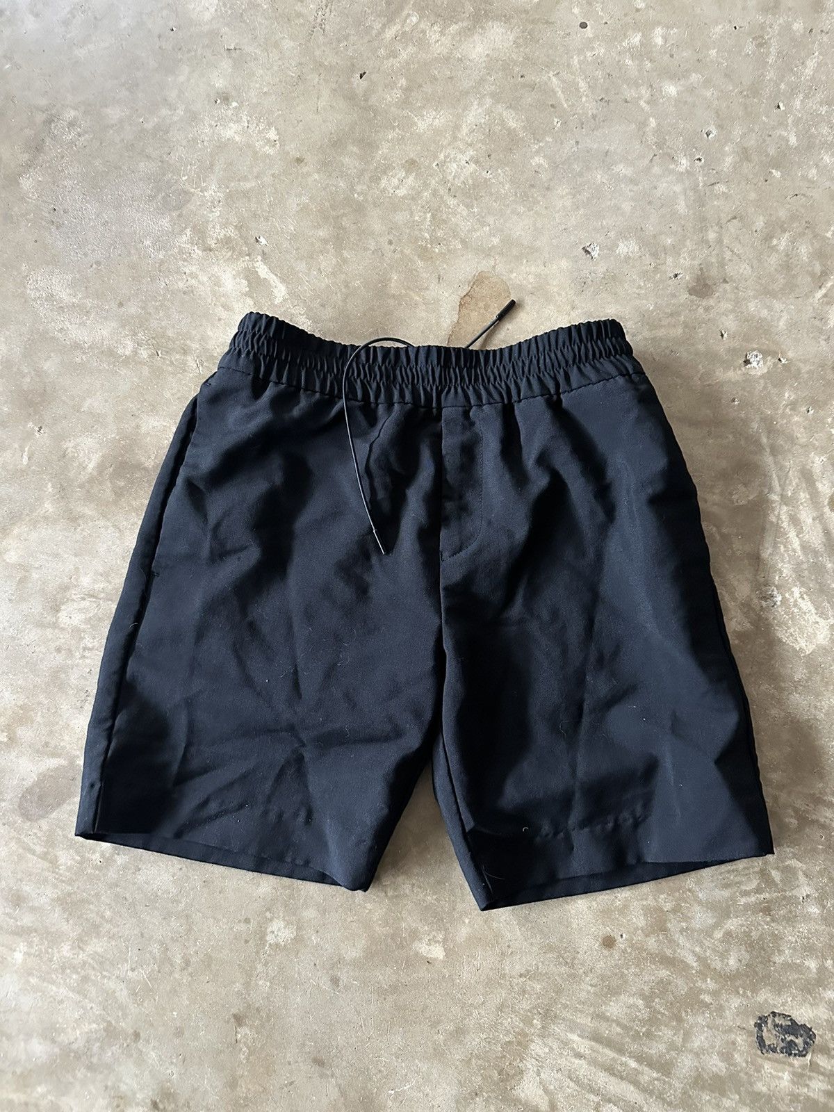 image of Acne Studios Mohair Ryder Shorts Size 29 in Black, Men's