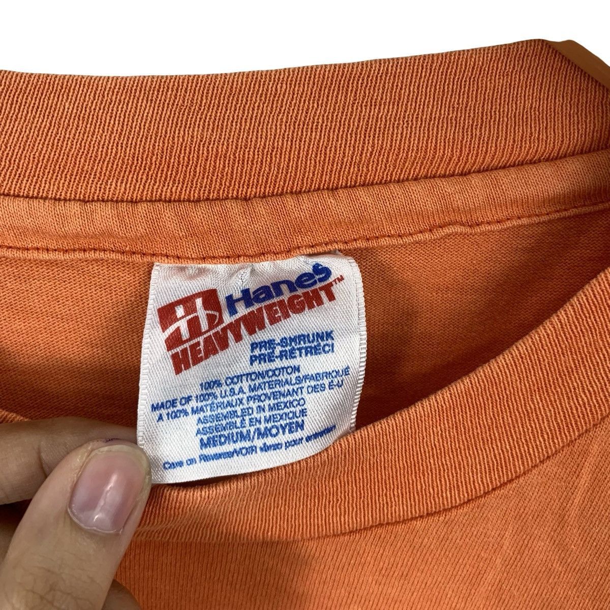 Hanes Vintage HANES HEAVYWEIGHT Fade Logo Tee Shirt Top Size US M / EU 48-50 / 2 - 8 Thumbnail