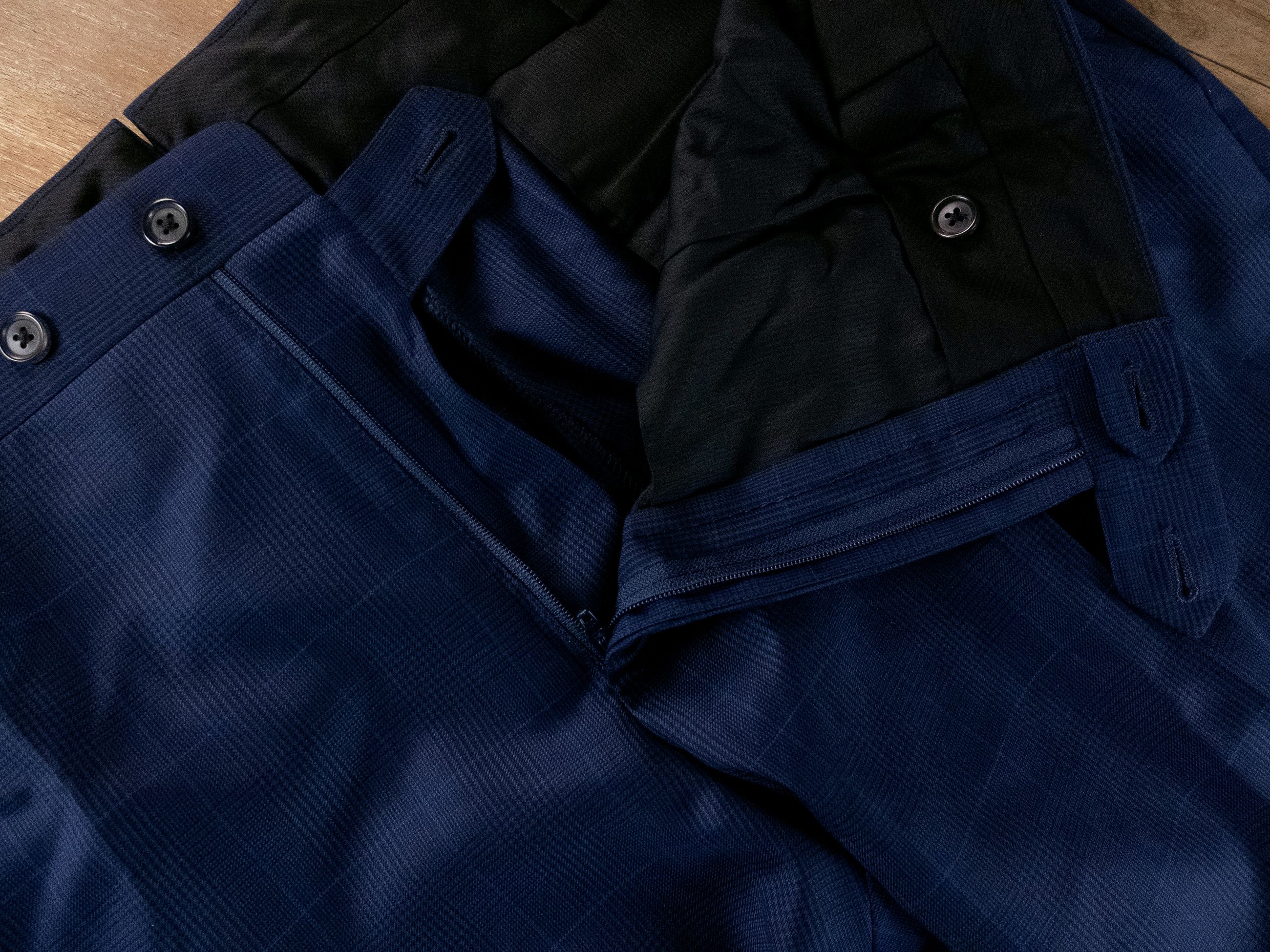 Corneliani CORNELIANI blue glenplaid wool pants Size 40 US / 56 IT Size US 40 / EU 56 - 3 Thumbnail