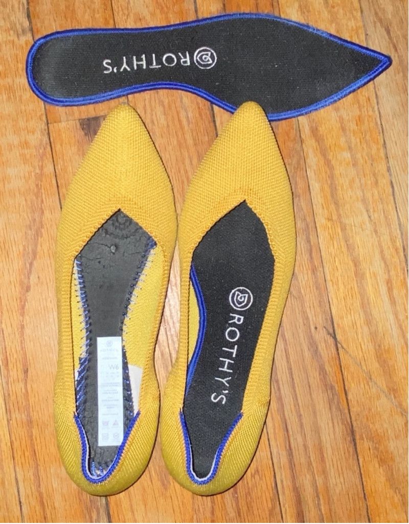 Rothy's The Point Marigold Yellow Size 6