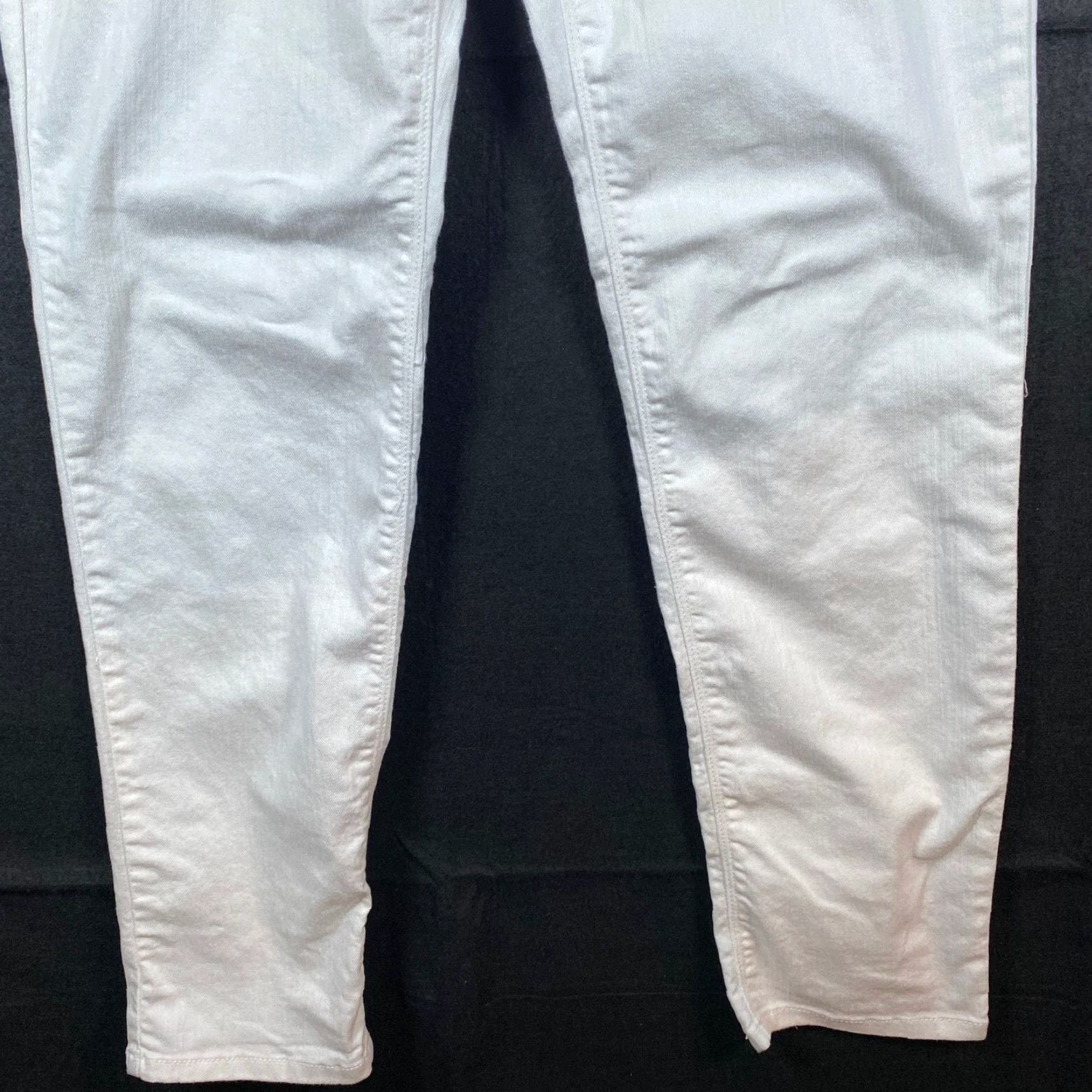 Vintage Chicos Womens Jeans White Platinum Denim Ankle Cropped Straight Stretch 00 Size 24" / US 00 / IT 34 - 3 Thumbnail