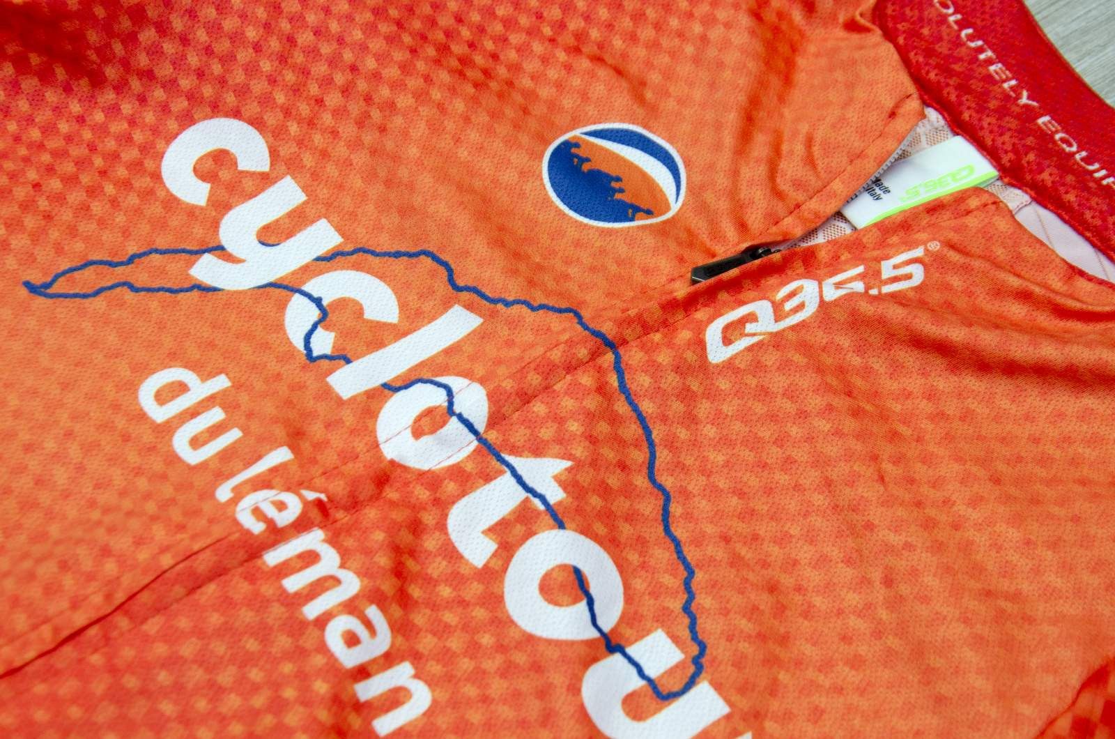 Other Men's Cycling Jersey Q36.5 Cyclotour Du Leman Orange Size US M / EU 48-50 / 2 - 2 Thumbnail