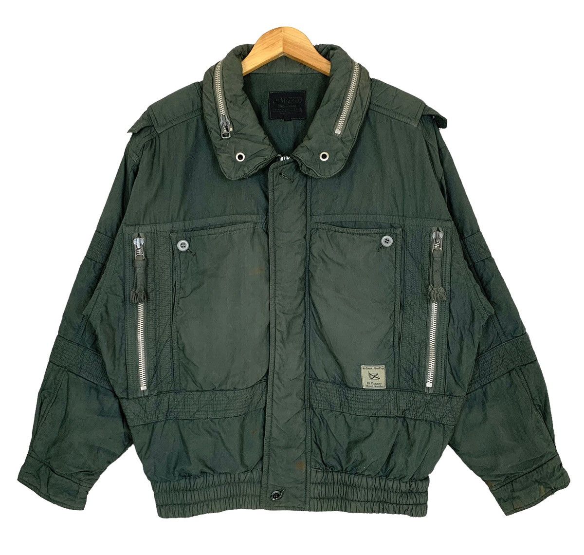 Vintage Di Maggio Army Style Zip Up Bomber Jacket