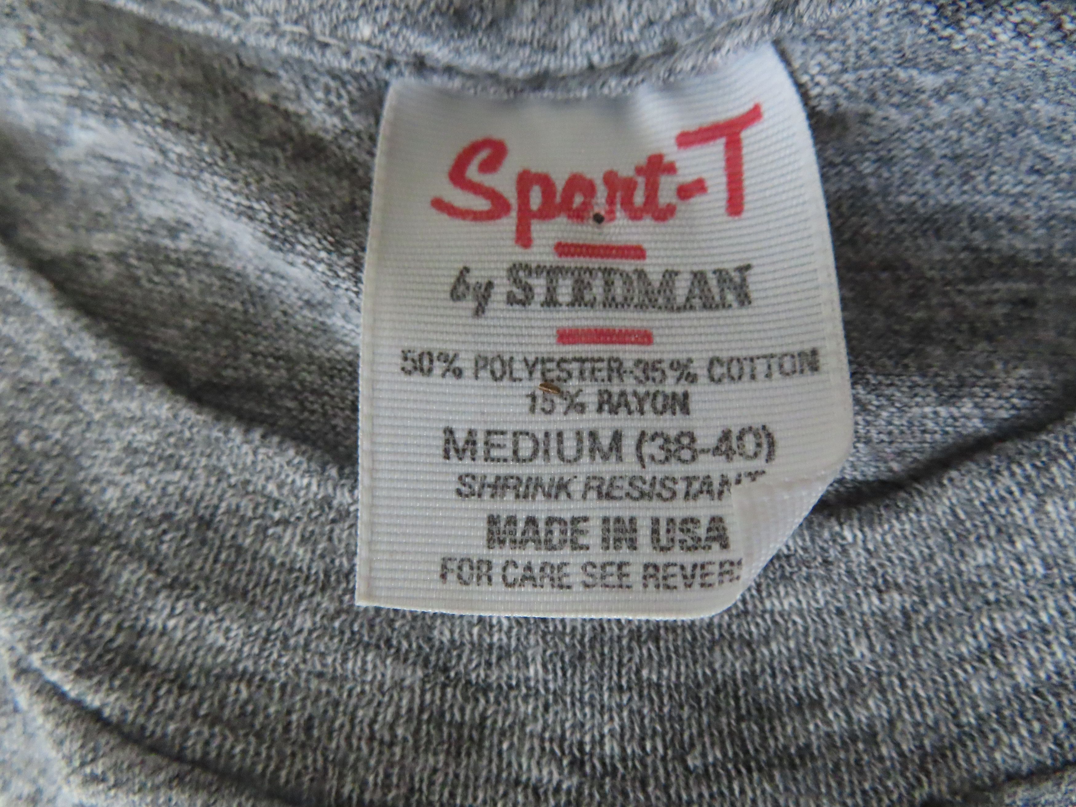 Band Tees × Vintage Vntg 70s 80s Sport-T Stedman USA SingleStitch TShirt Size US M / EU 48-50 / 2 - 4 Thumbnail