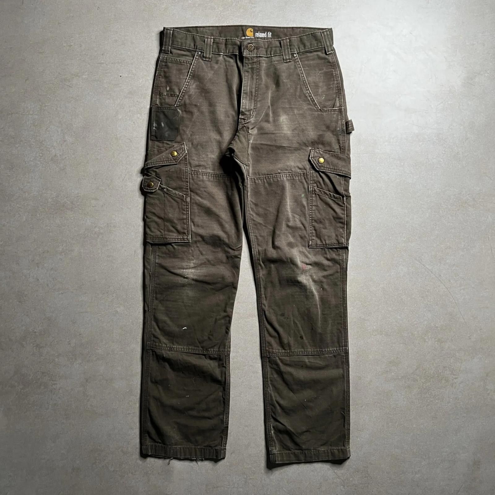 Carhartt Vintage Carhartt Brown Ripstop Cargo Pants - 32x32 Size US 32 / EU 48 - 1 Thumbnail