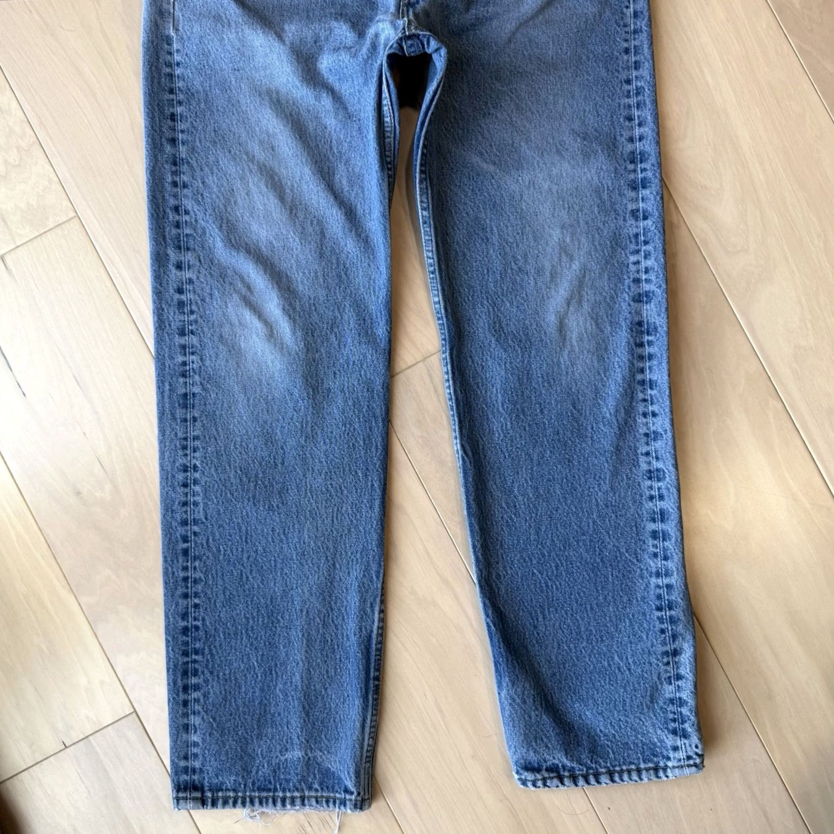 Levi's VINTAGE Levi's 501 Jeans Straight 34x30 Denim Blue 90s Cowboy Western USA Mens Jeans Size US 34 / EU 50 - 4 Thumbnail