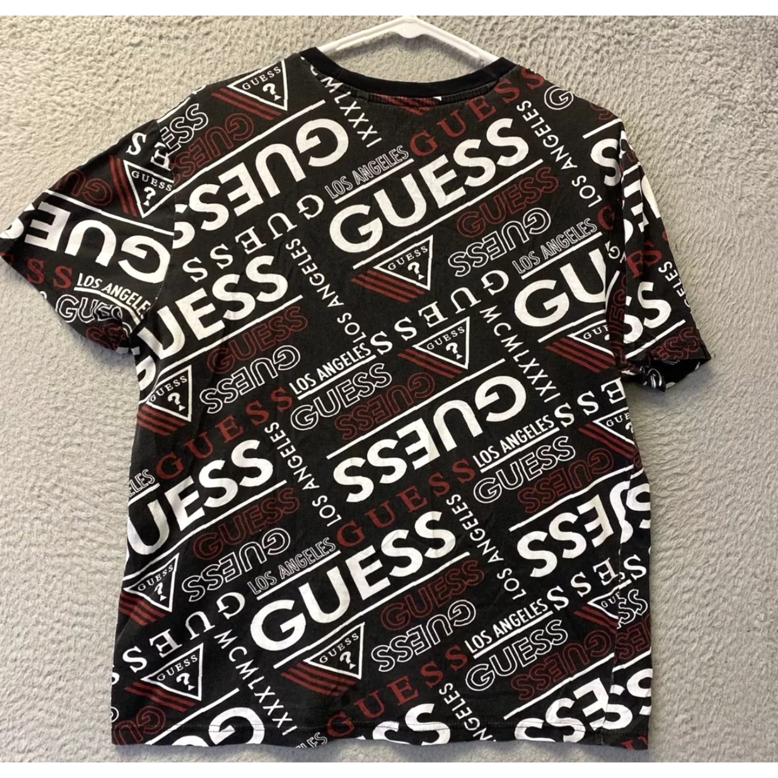 Guess GUESS Black Graphic Shirt Mens M Short Sleeve Logo Hip Hop Size US M / EU 48-50 / 2 - 6 Thumbnail