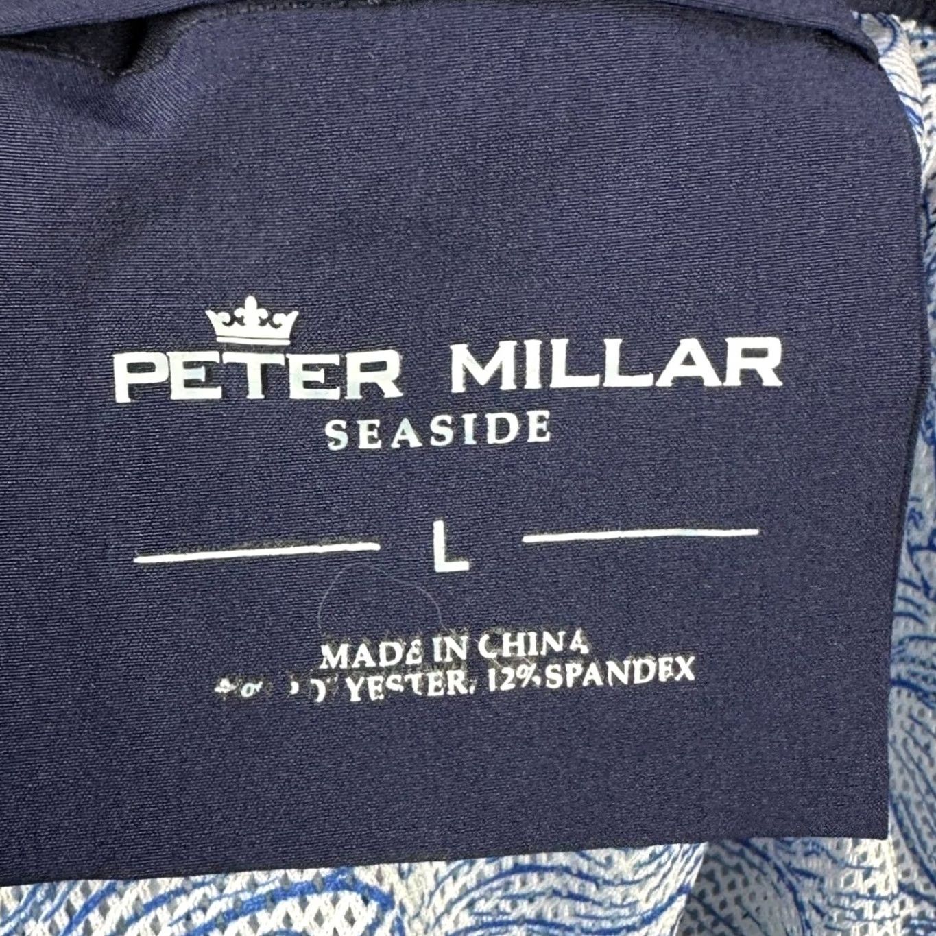 Peter Millar Peter Millar Seaside Swim Trunks Mens Large Blue Koi Fish Print Board Shorts Size US 33 - 3 Thumbnail