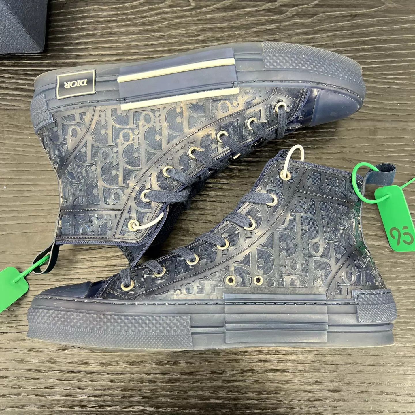Dior Dior B23 Navy Blue Allover Print Size 43 Size US 10 / EU 43 - 2 Thumbnail