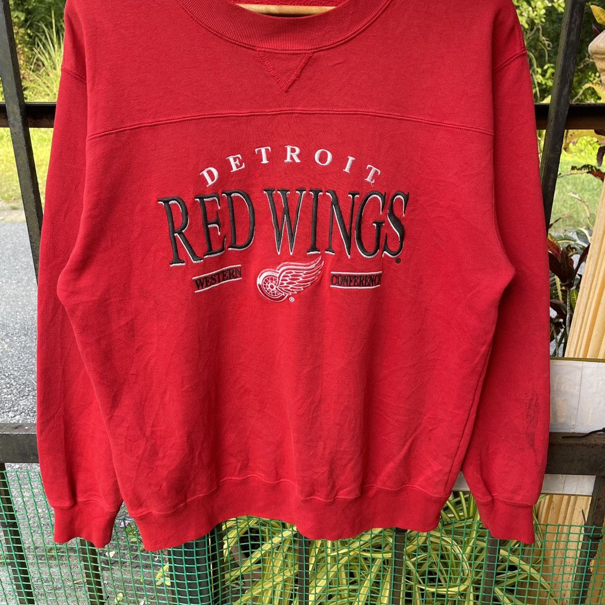 Red Wing 🔥Vintage 90s Detroit Red Wings Embroidered Logo Sweatshirts Size US M / EU 48-50 / 2 - 4 Thumbnail