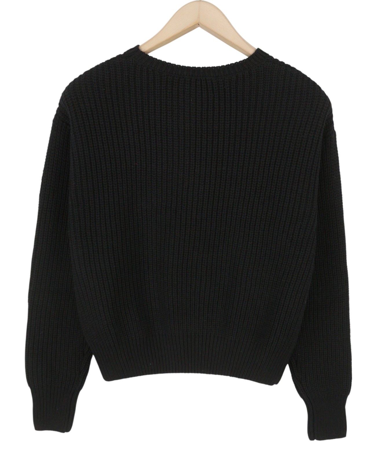 Desigual JERS LARSON XS Black Floral Knit Oversized Jumper 88686 Size XS / US 0-2 / IT 36-38 - 4 Thumbnail