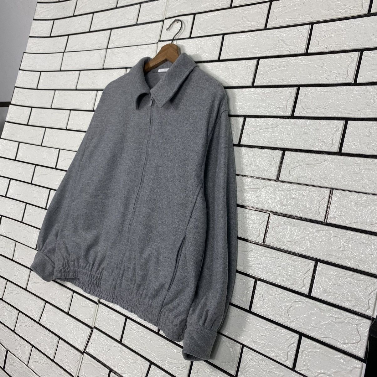 Japanese Brand 📌Vintage Wool Zipper Bomber Jacket Uniqlo Issey Miyake Size US L / EU 52-54 / 3 - 3 Thumbnail