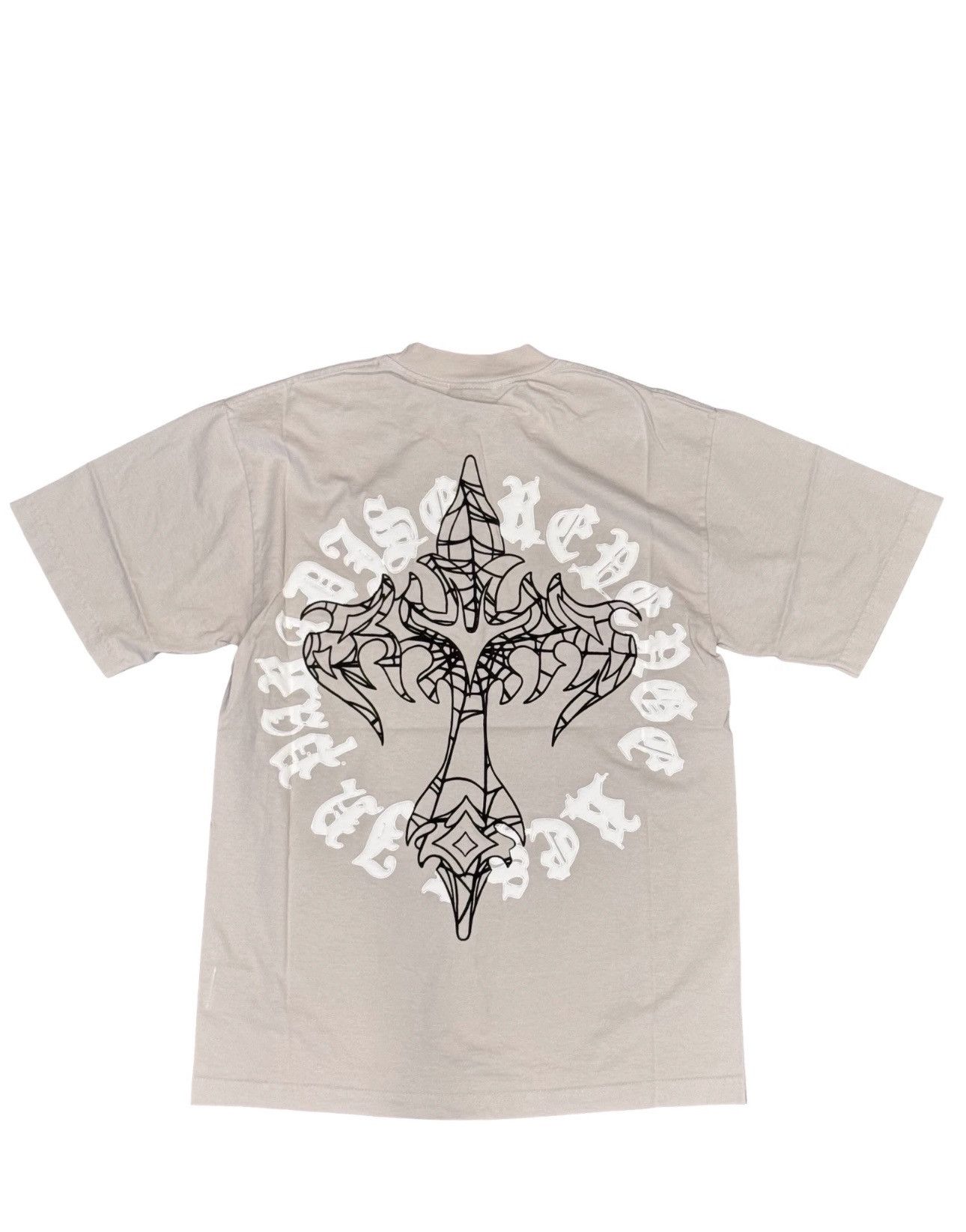 Revenge Revenge x Anuel Web Cross Small Tee T-Shirt Cement RARE Size US S / EU 44-46 / 1 - 2 Thumbnail