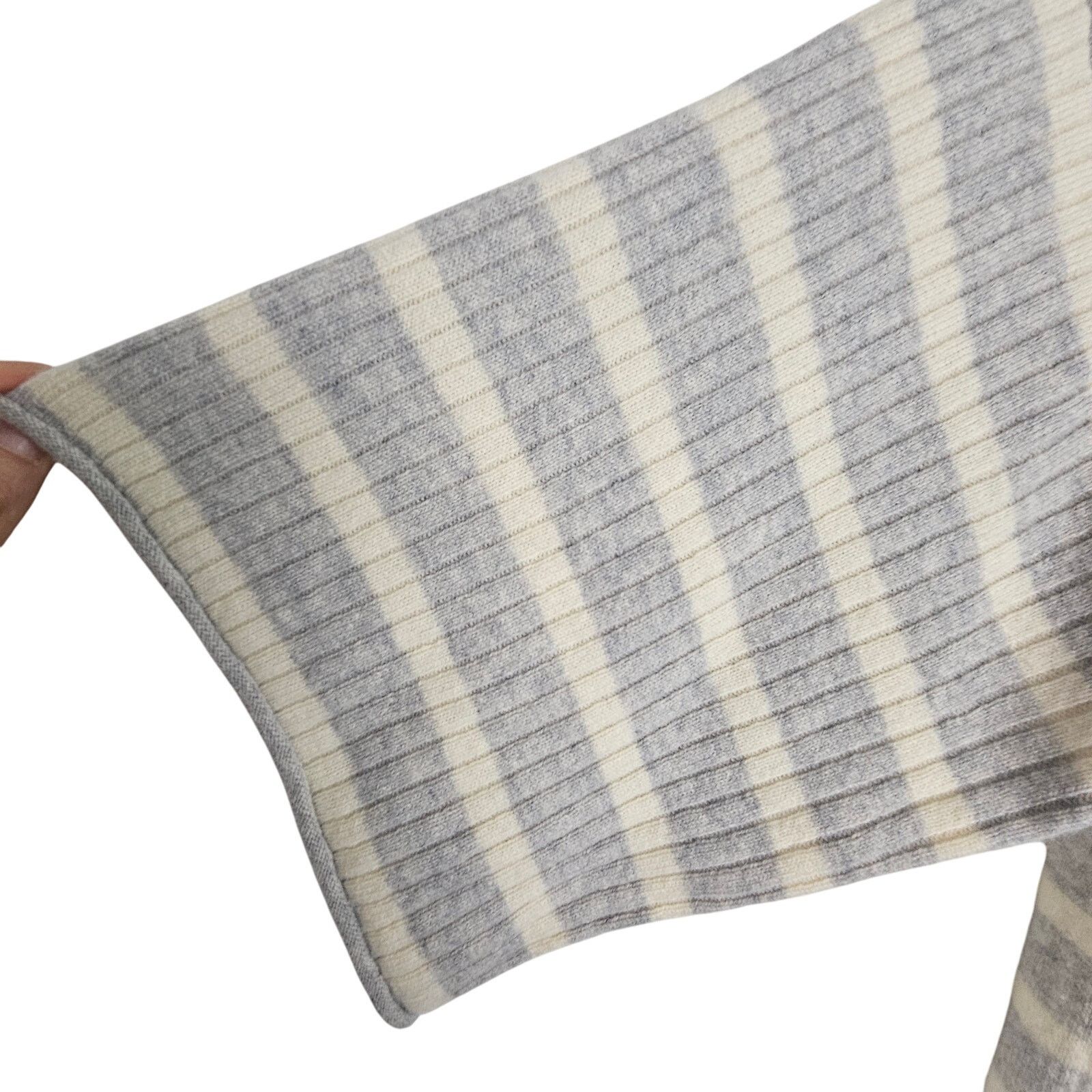 Club Monaco Sweater Cardigan Striped Cashmere Sweater M