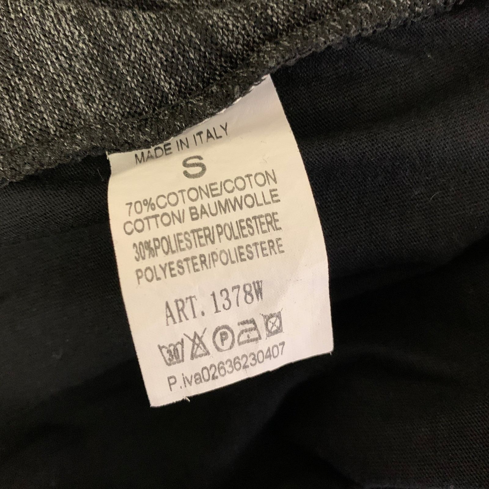 Other NO BRAND Size S Black Grey Distressed Short Sleeve Shirt Size S / US 4 / IT 40 - 4 Thumbnail