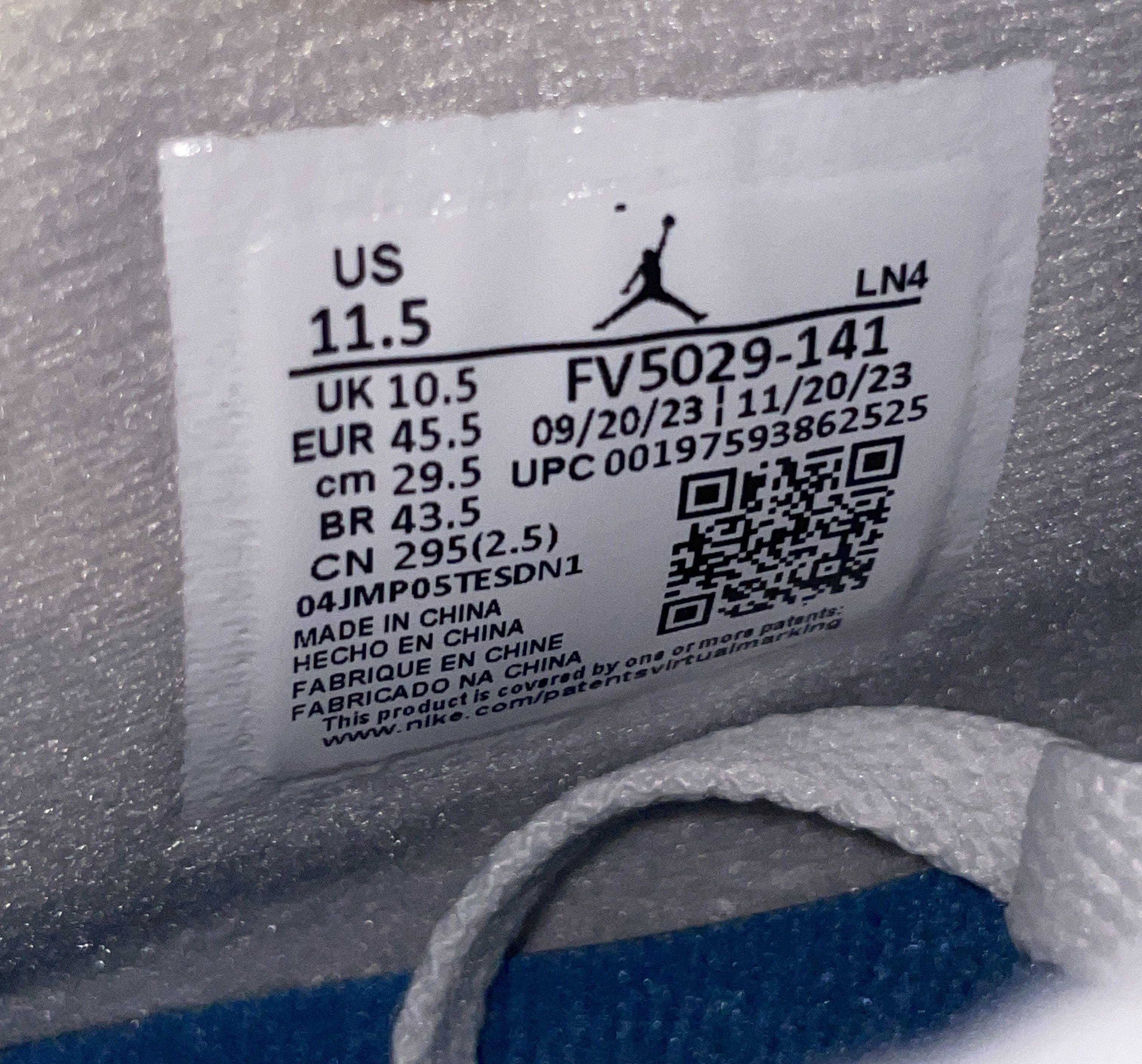 Jordan Brand Jordan 4 Retro Military Blue / Industrial Blue (2024) Size US 11.5 / EU 44-45 - 6 Thumbnail