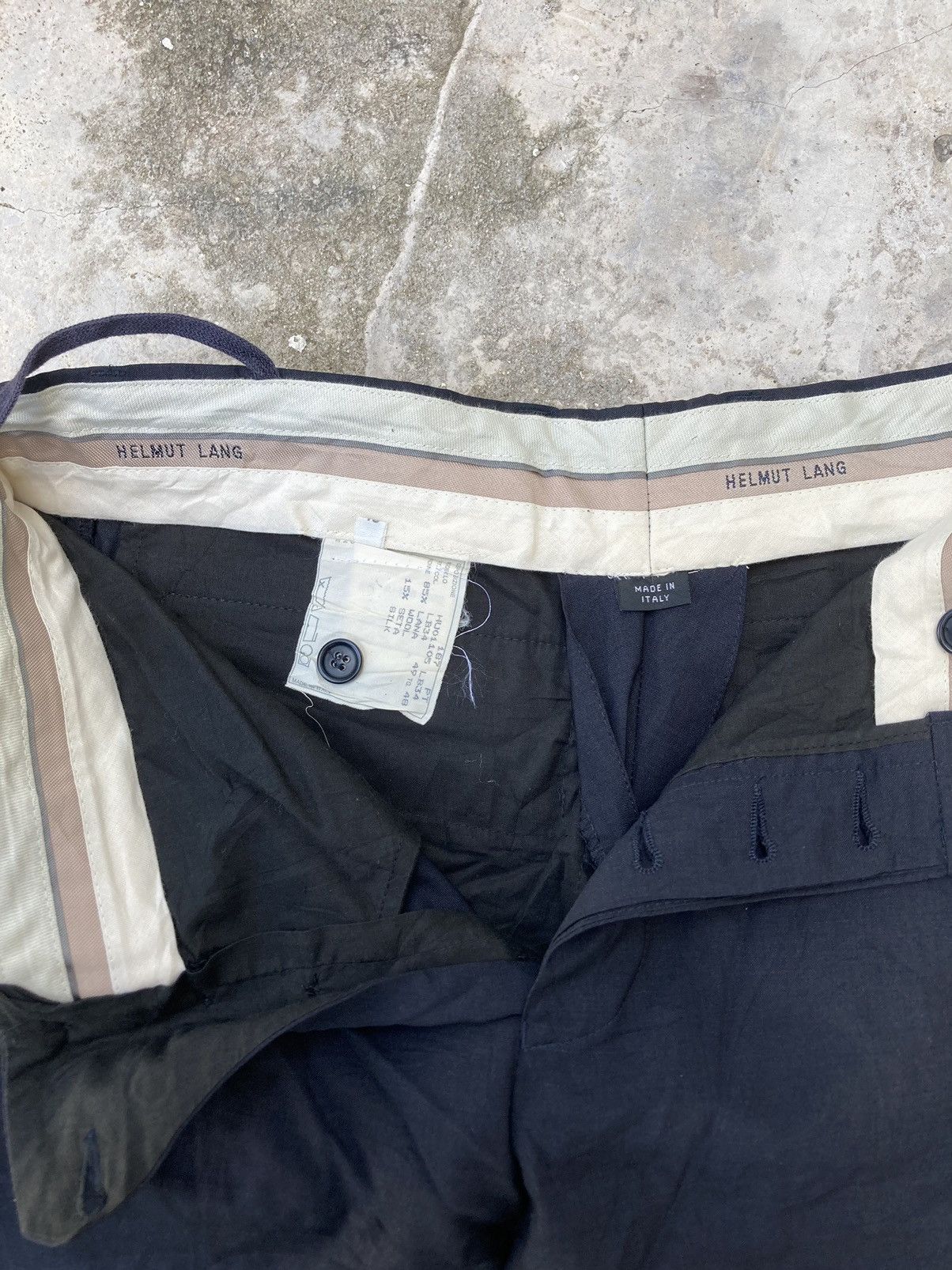 Helmut Lang Helmut Lang Navy Blue Trousers Pants Size US 30 / EU 46 - 6 Thumbnail