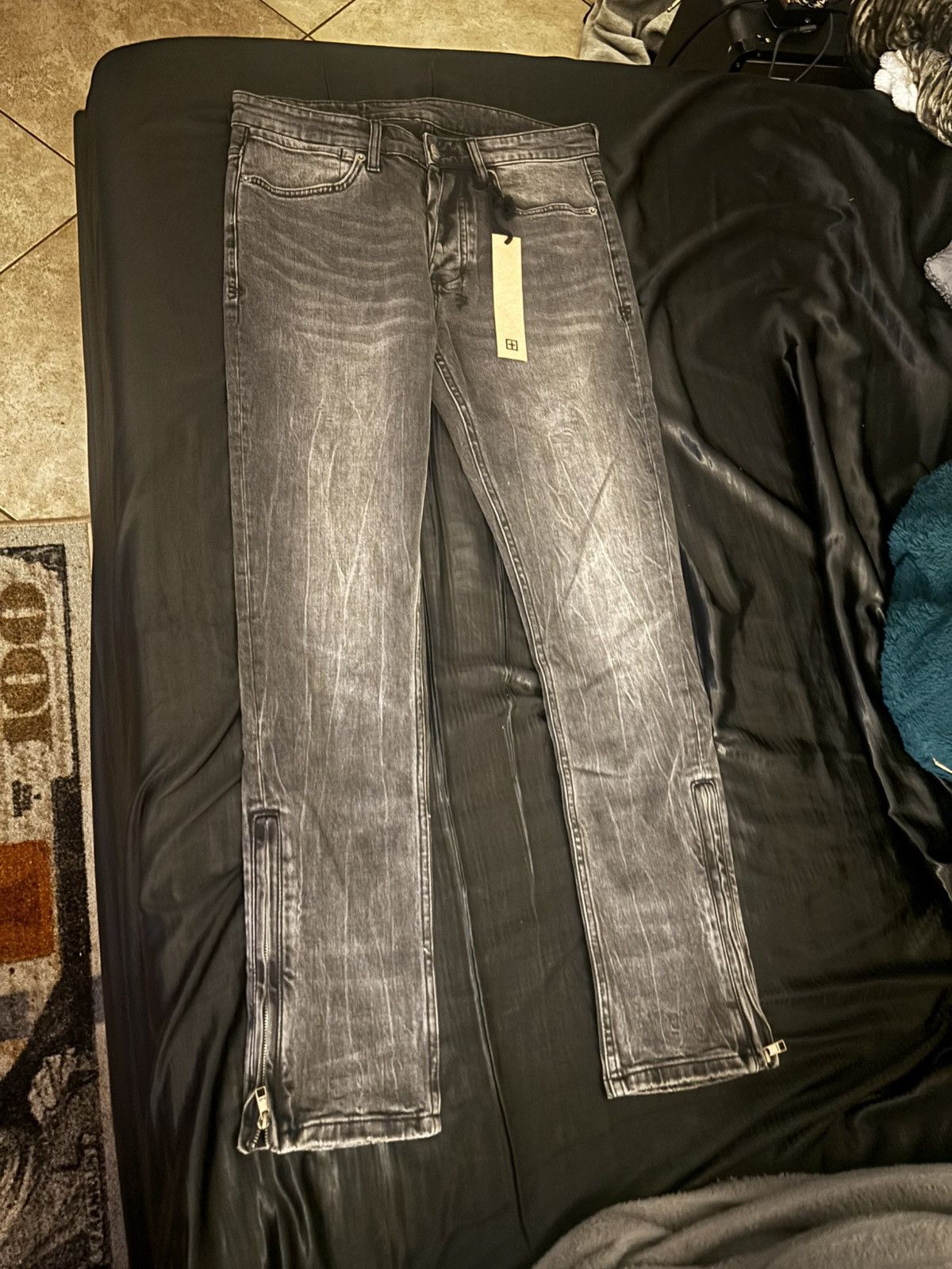 Ksubi ksubi van wrinkle chamber black jeans Size US 32 / EU 48 - 1 Thumbnail